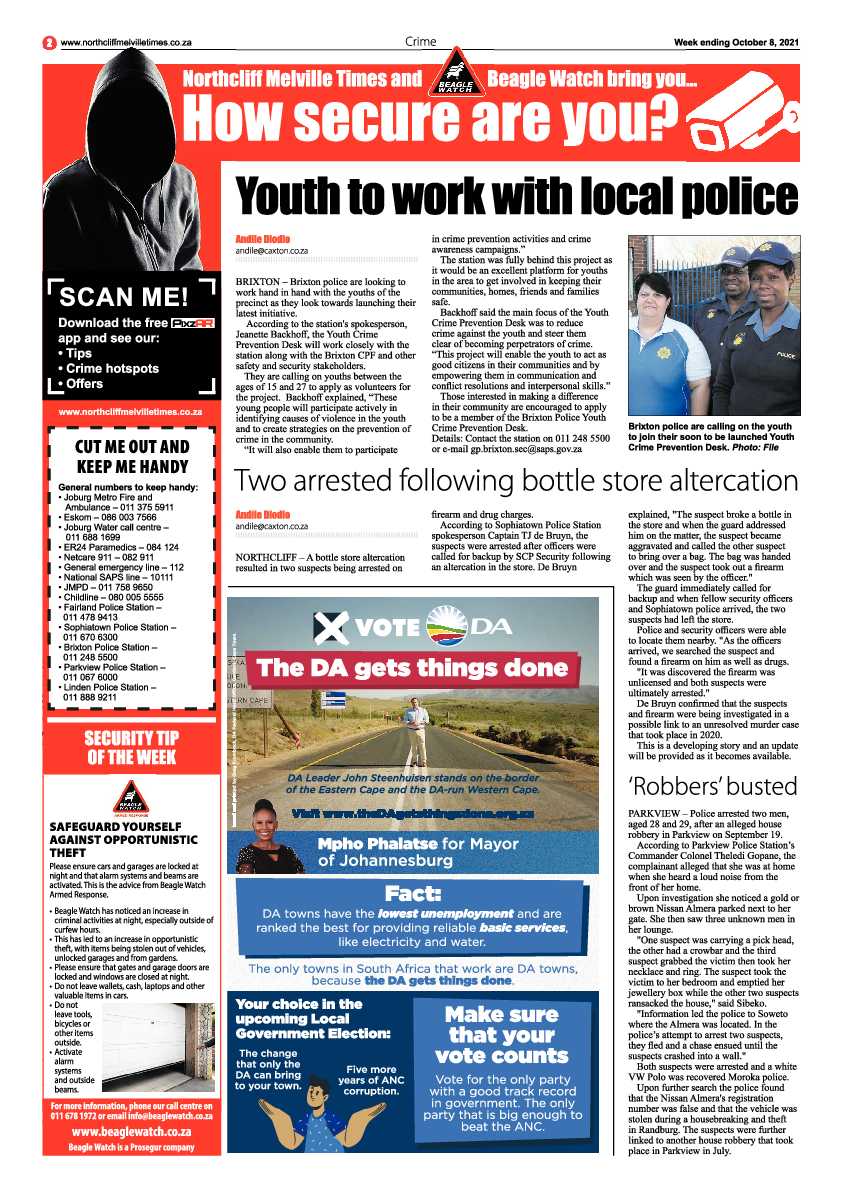 Northcliff Melville Times 08 October 2021 page 2