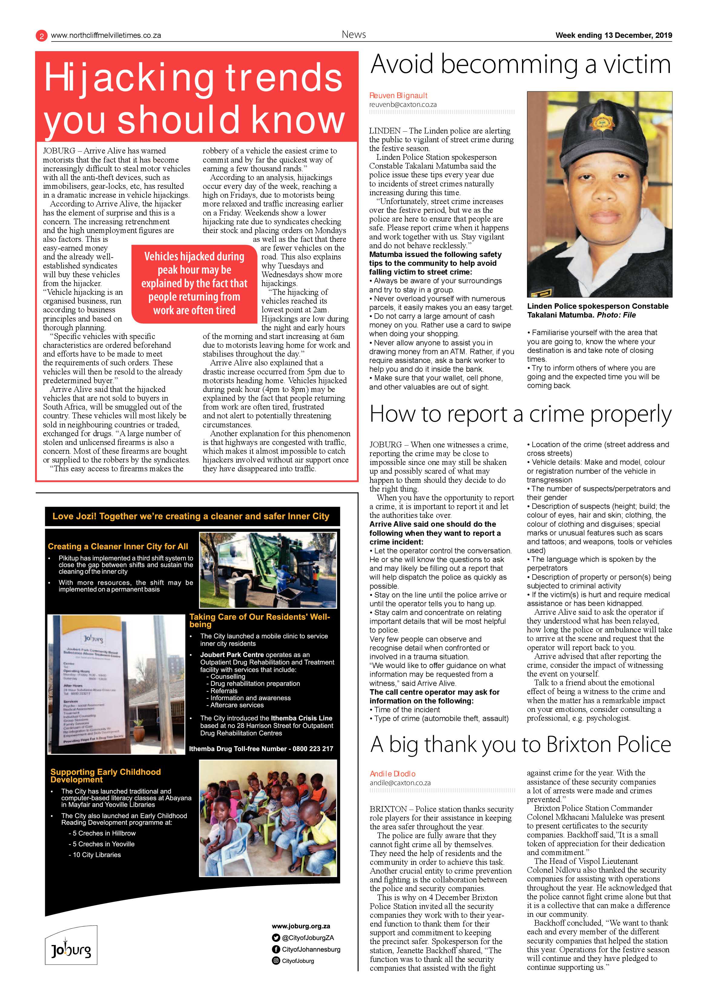 Northcliff Melville Times 09 December 2019 page 2