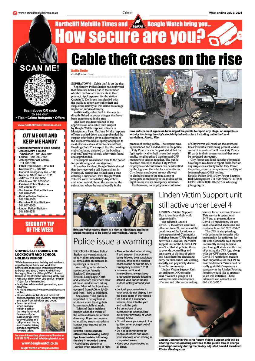 Northcliff Melville Times 09 July 2021 page 2