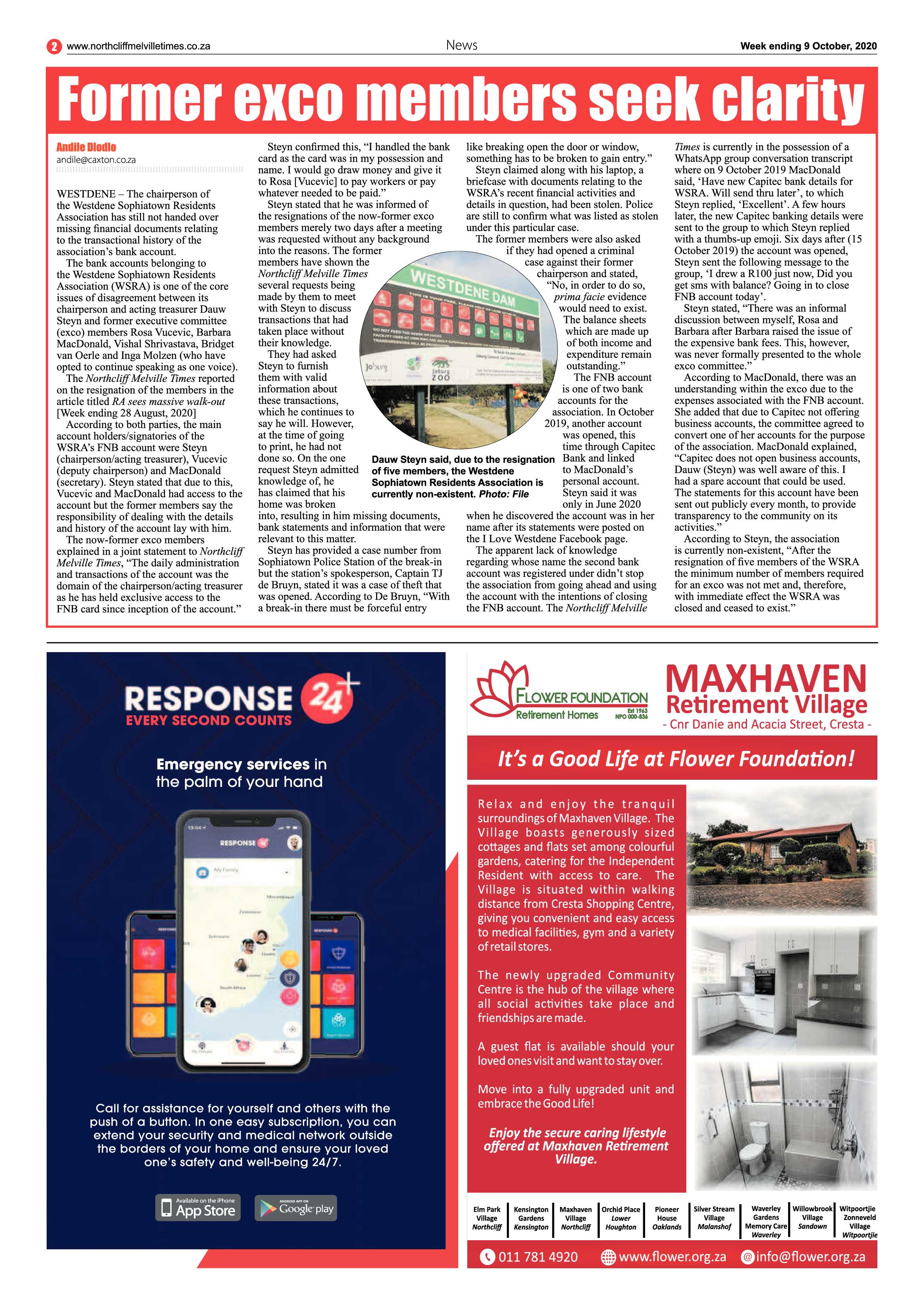 Northcliff Melville Times 09 October 2020 page 2