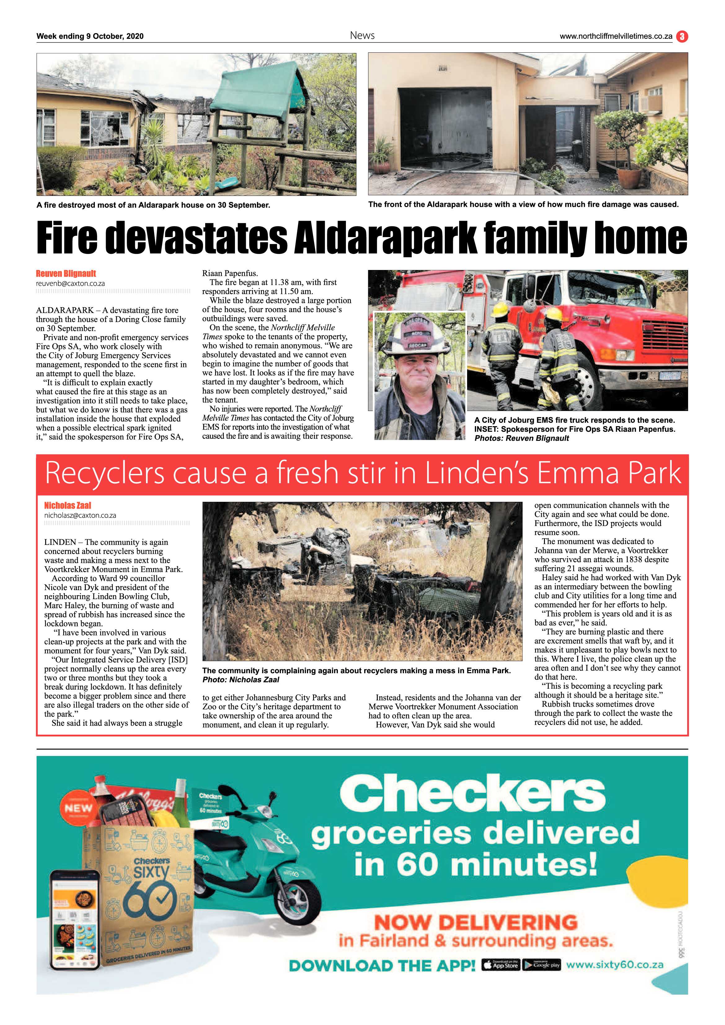Northcliff Melville Times 09 October 2020 page 3