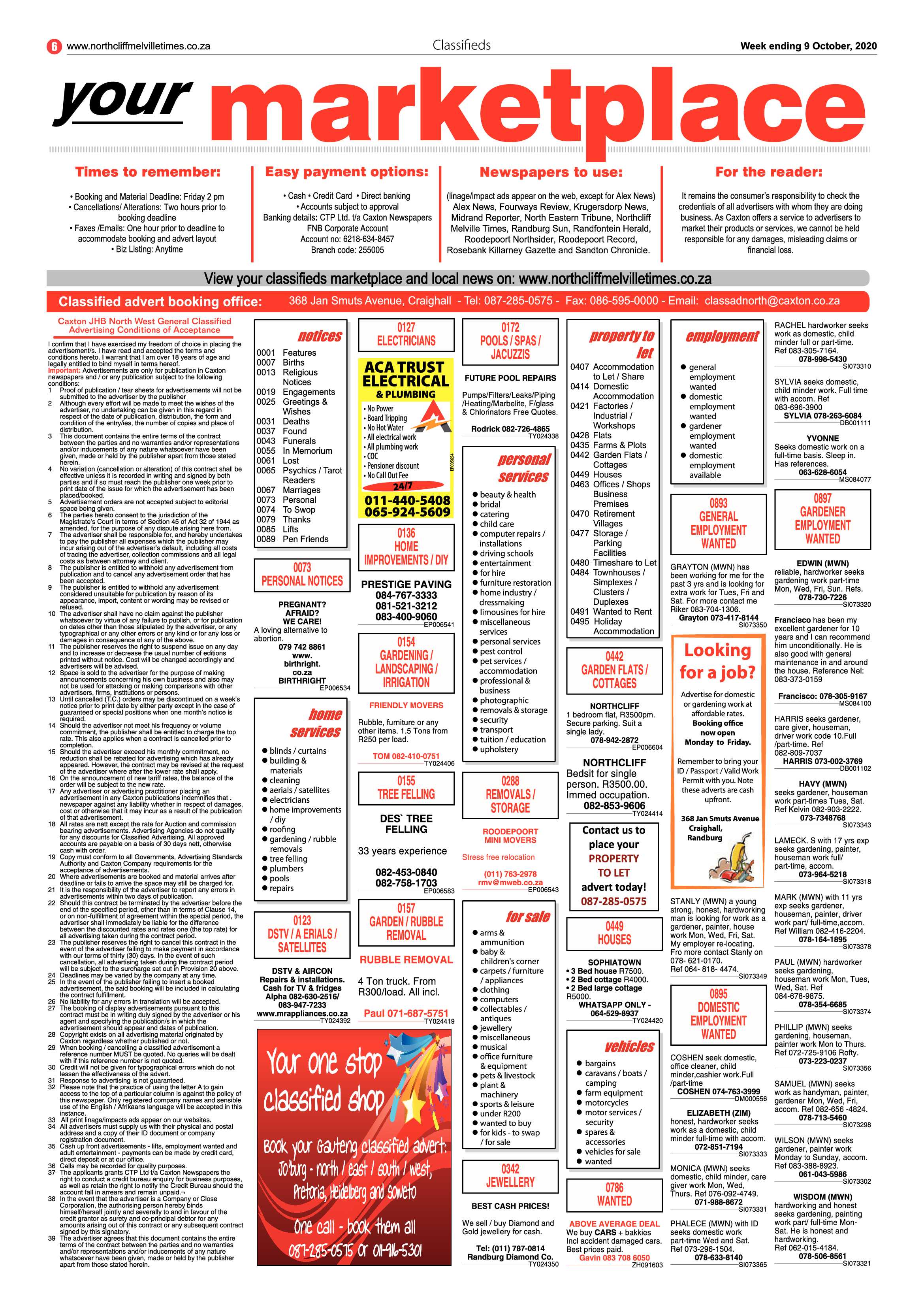 Northcliff Melville Times 09 October 2020 page 6