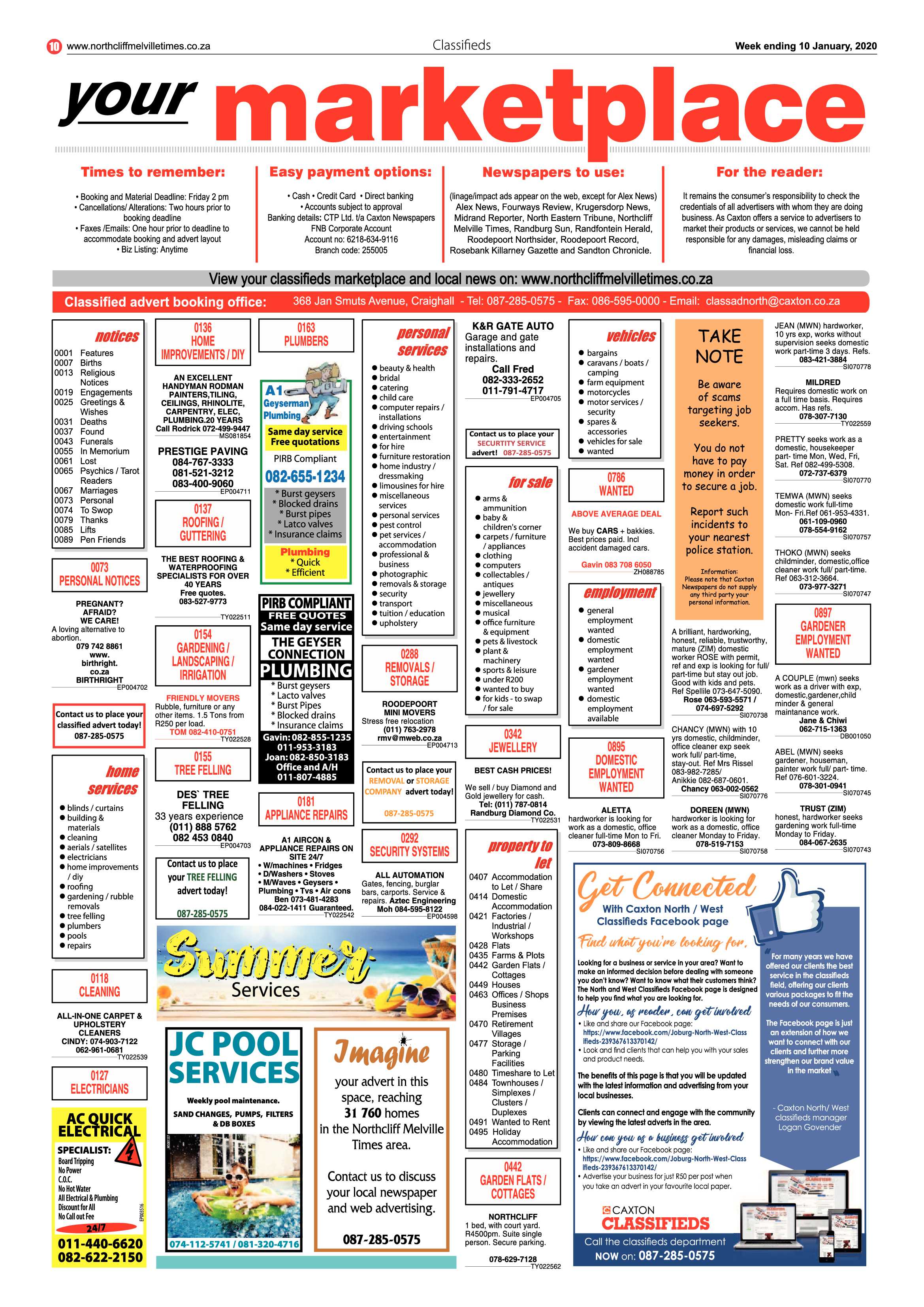 Northcliff Melville Times 10 January 2020 page 10