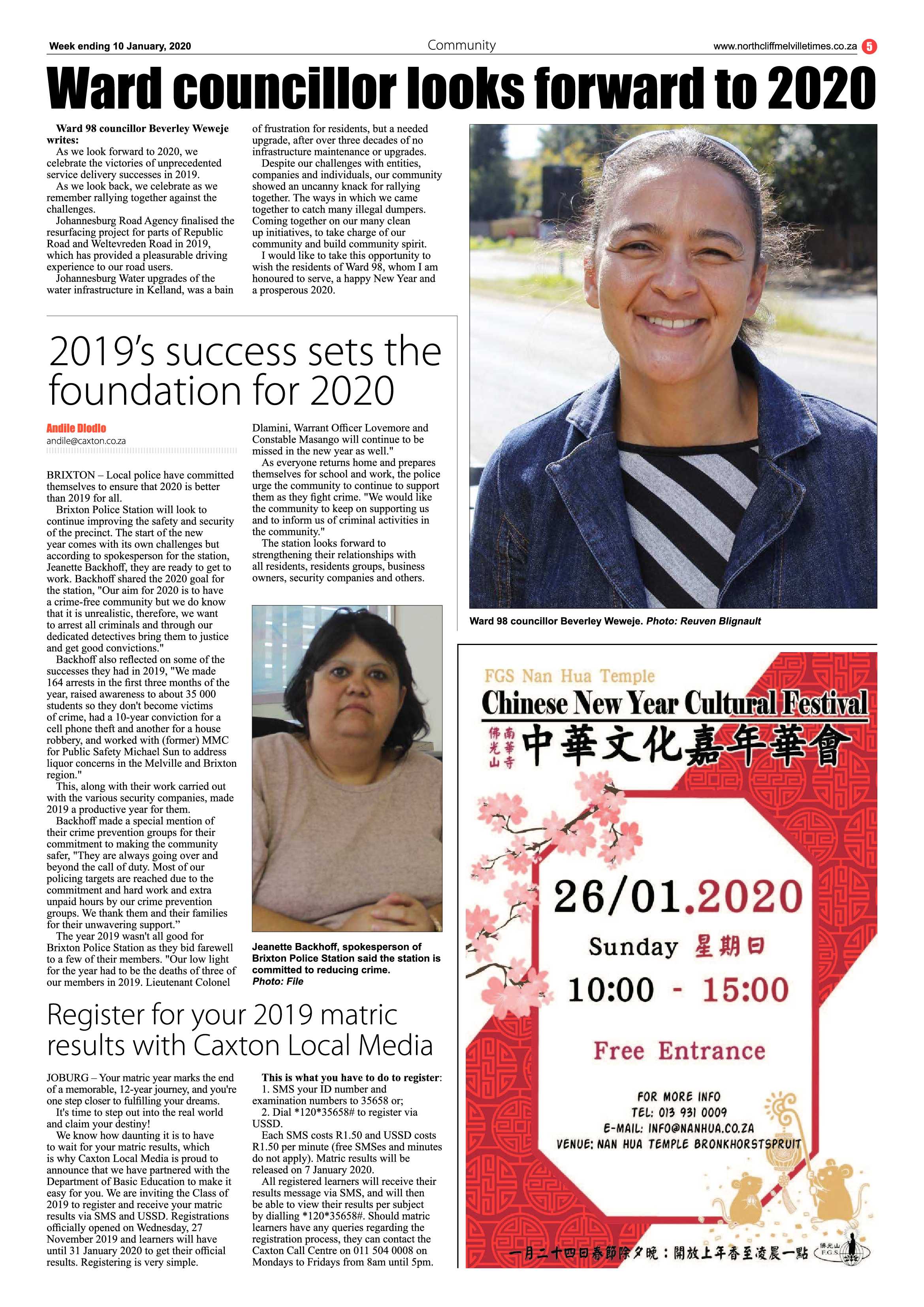 Northcliff Melville Times 10 January 2020 page 5