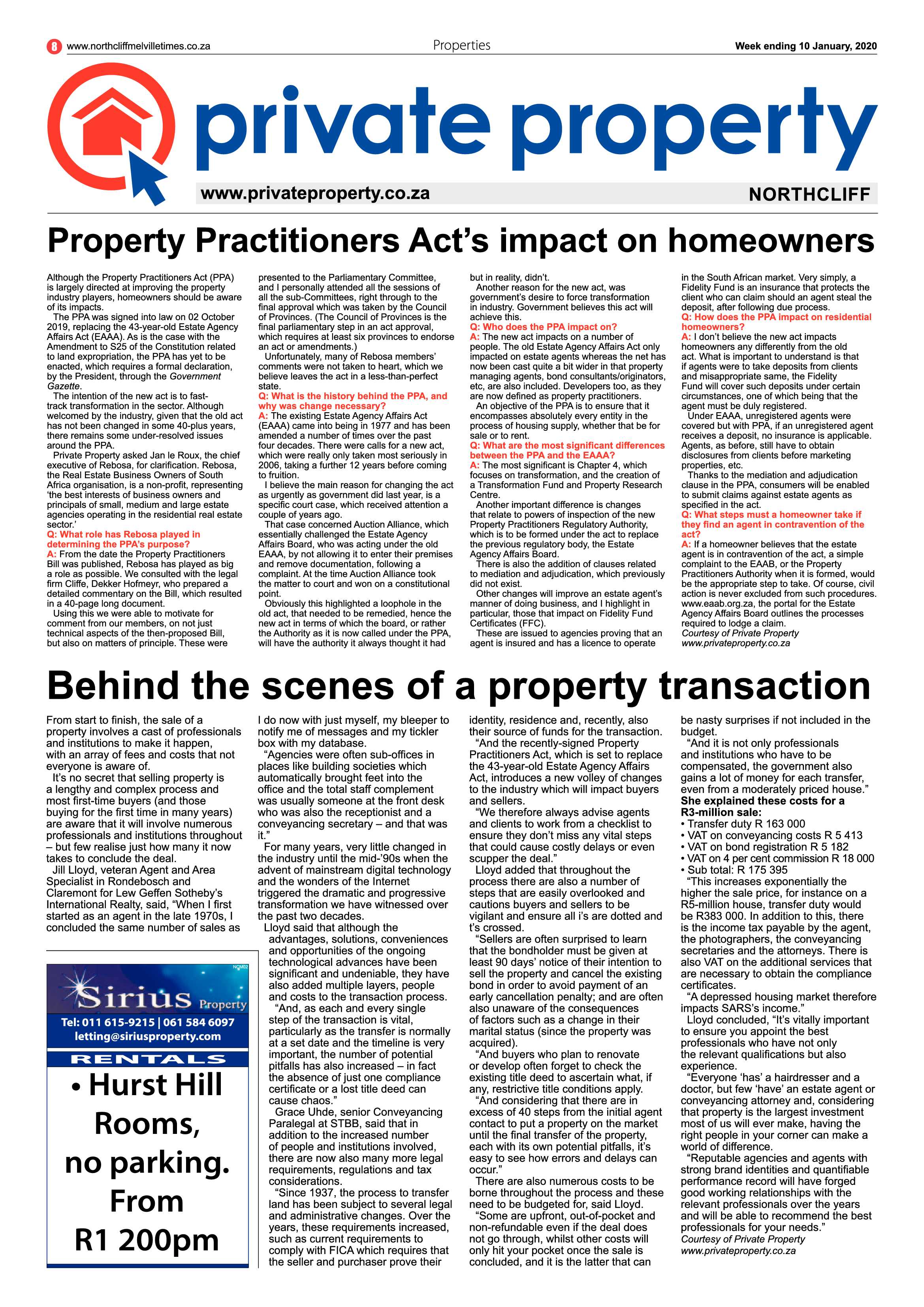 Northcliff Melville Times 10 January 2020 page 8