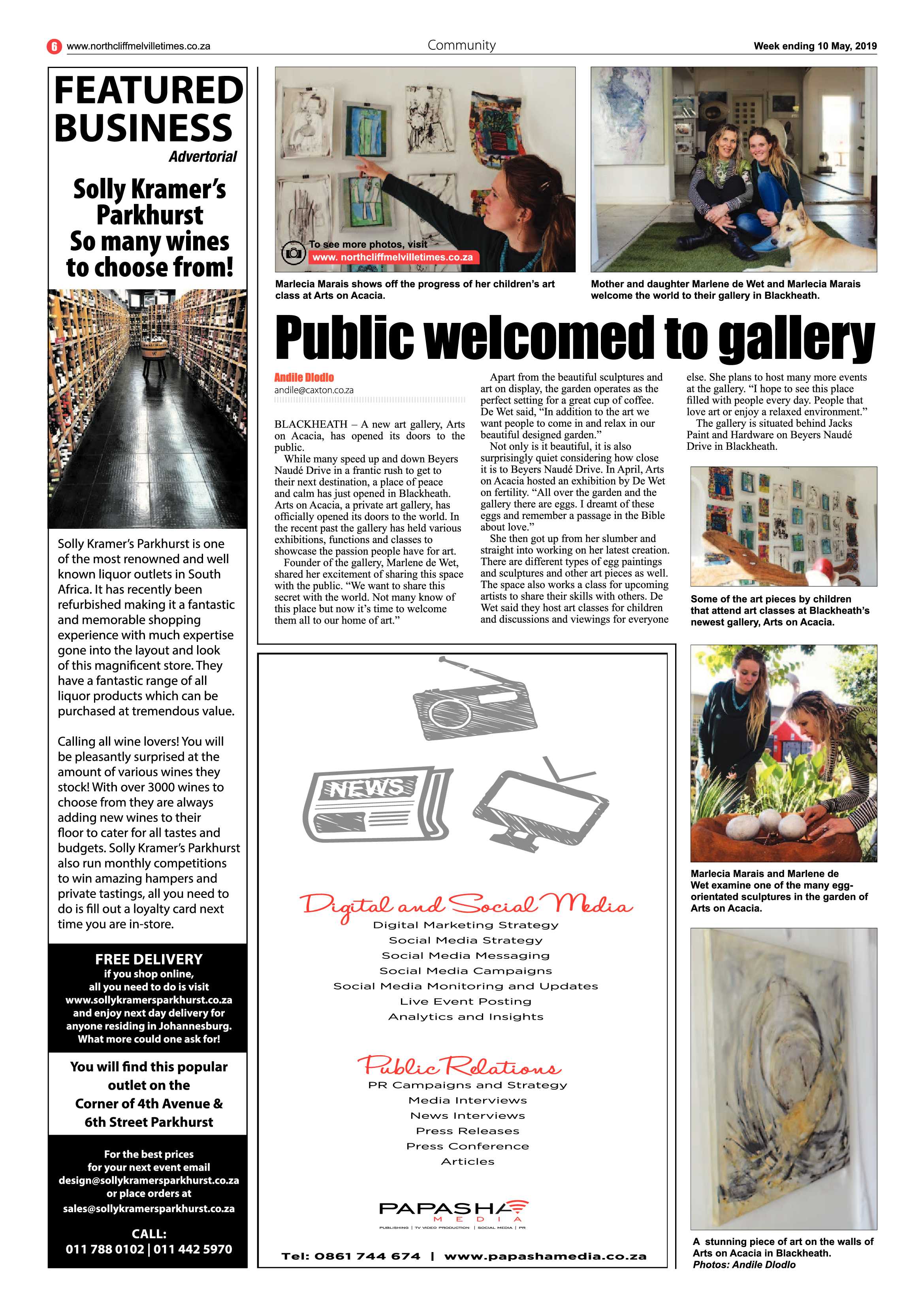 Northcliff Melville Times 10 May, 2019 page 6