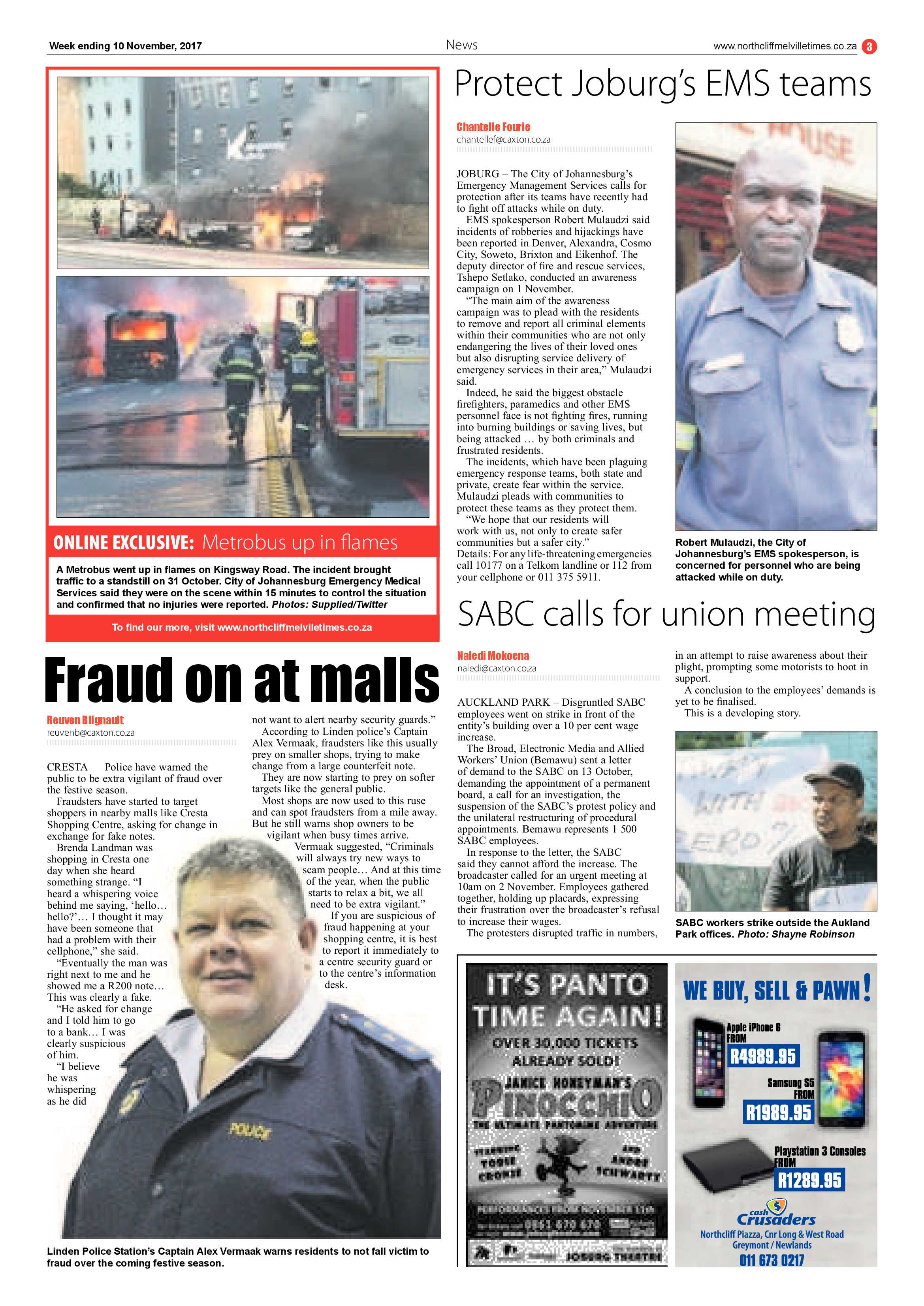 Northcliff Melville Times 10 November 2017 page 3