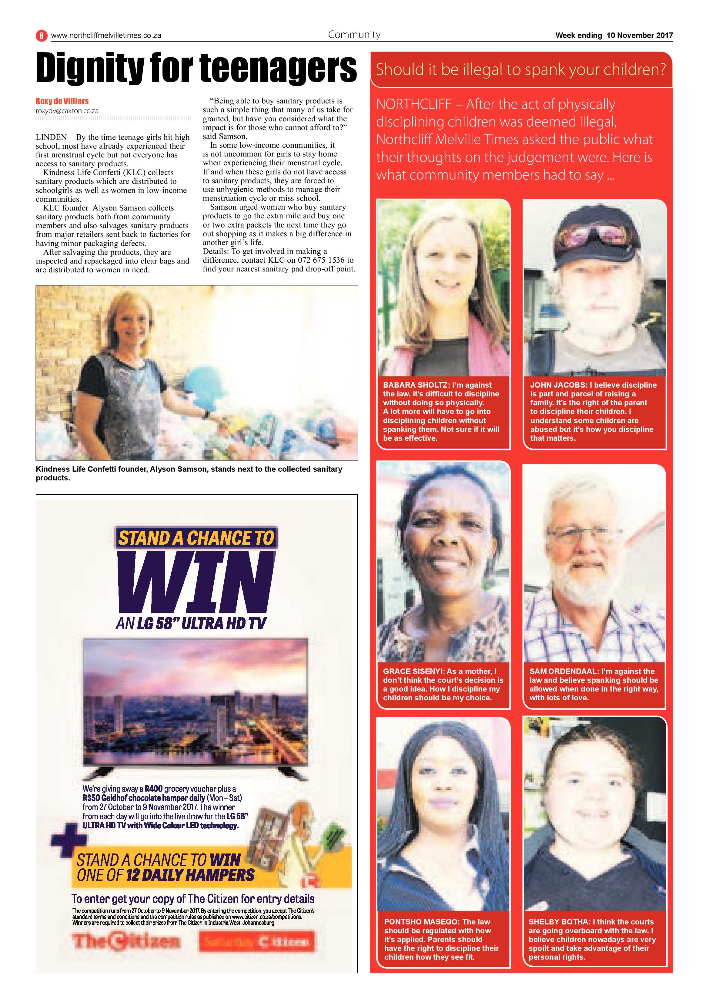 Northcliff Melville Times 10 November 2017 page 8