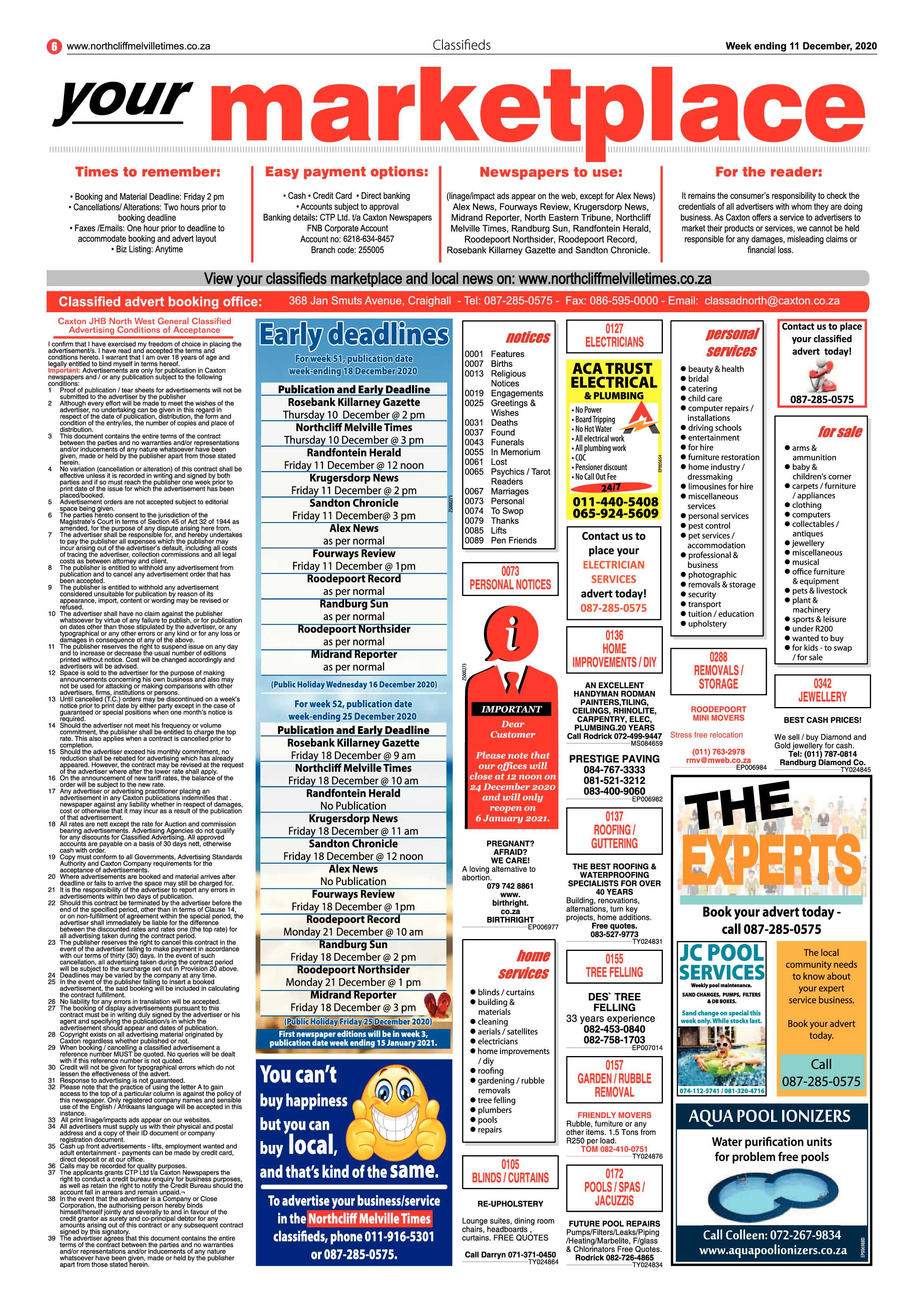 Northcliff Melville Times 11 December 2020 page 6