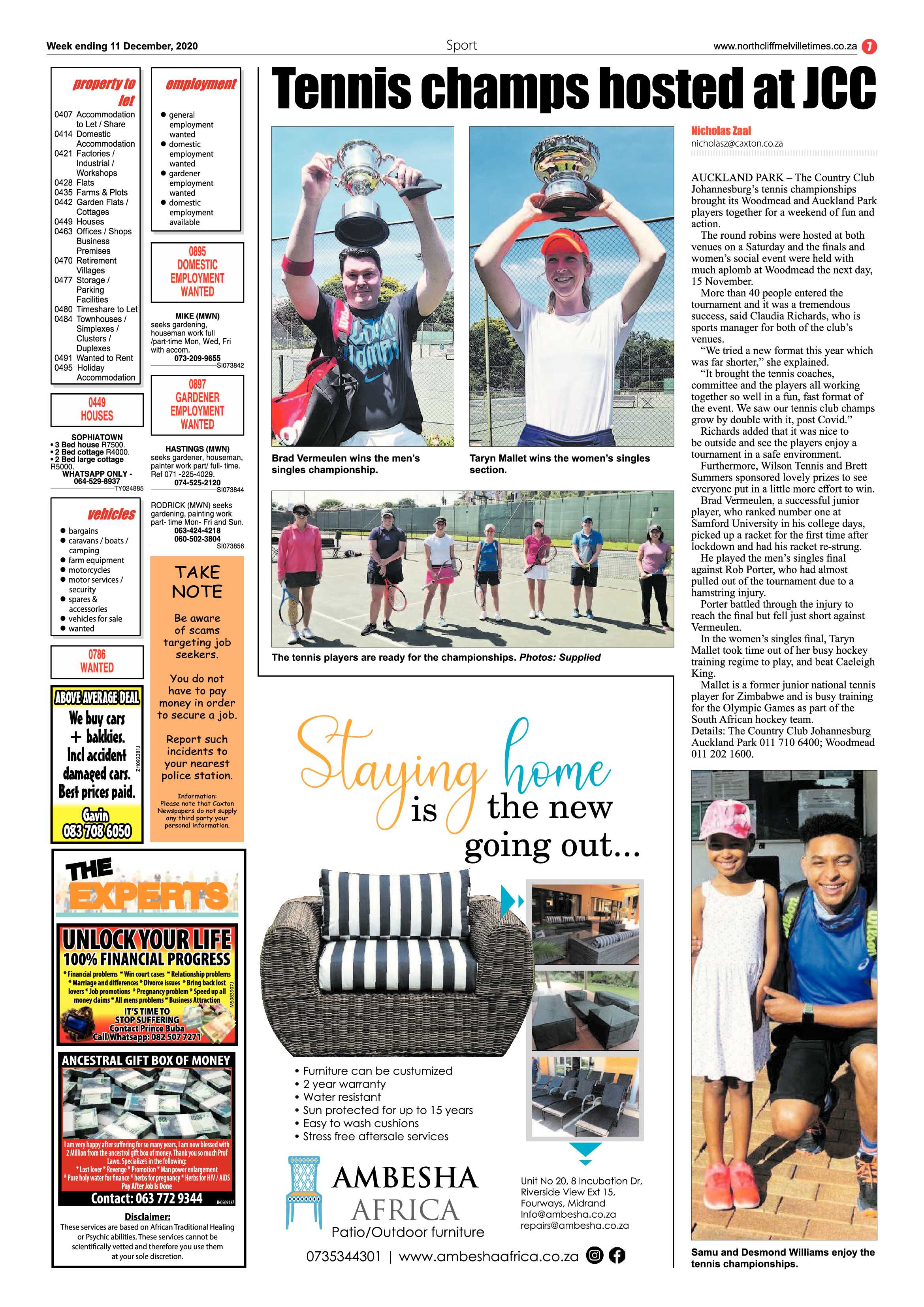 Northcliff Melville Times 11 December 2020 page 7