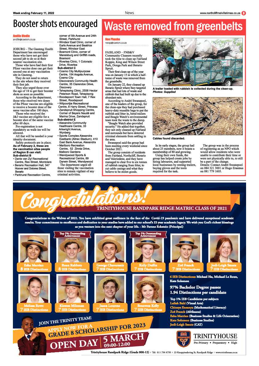 Northcliff Melville Times 11 February 2022 page 3
