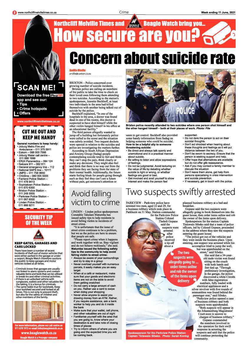 Northcliff Melville Times 11 June 2021 page 14