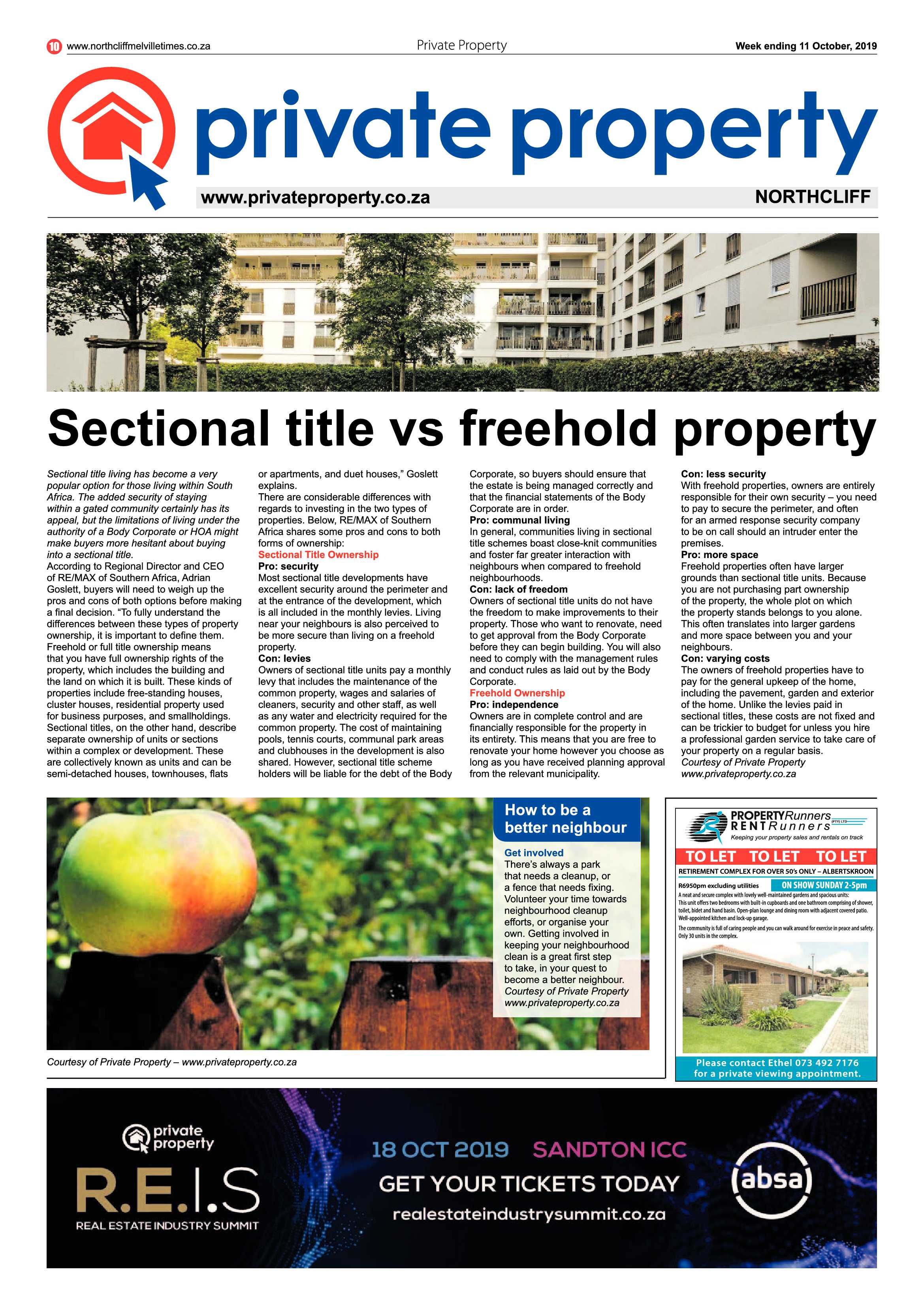 Northcliff Melville Times 11 October, 2019 page 10