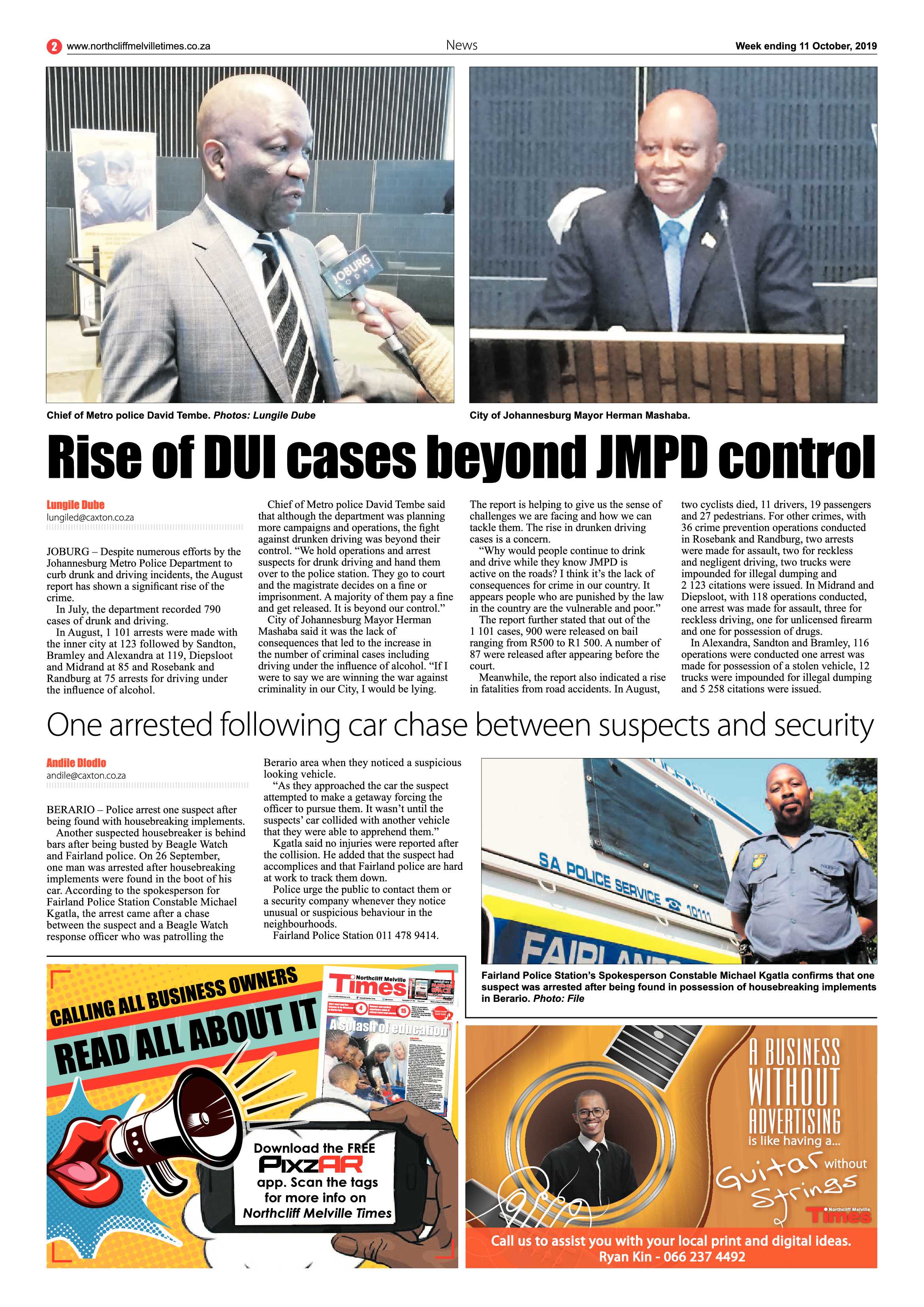 Northcliff Melville Times 11 October, 2019 page 2