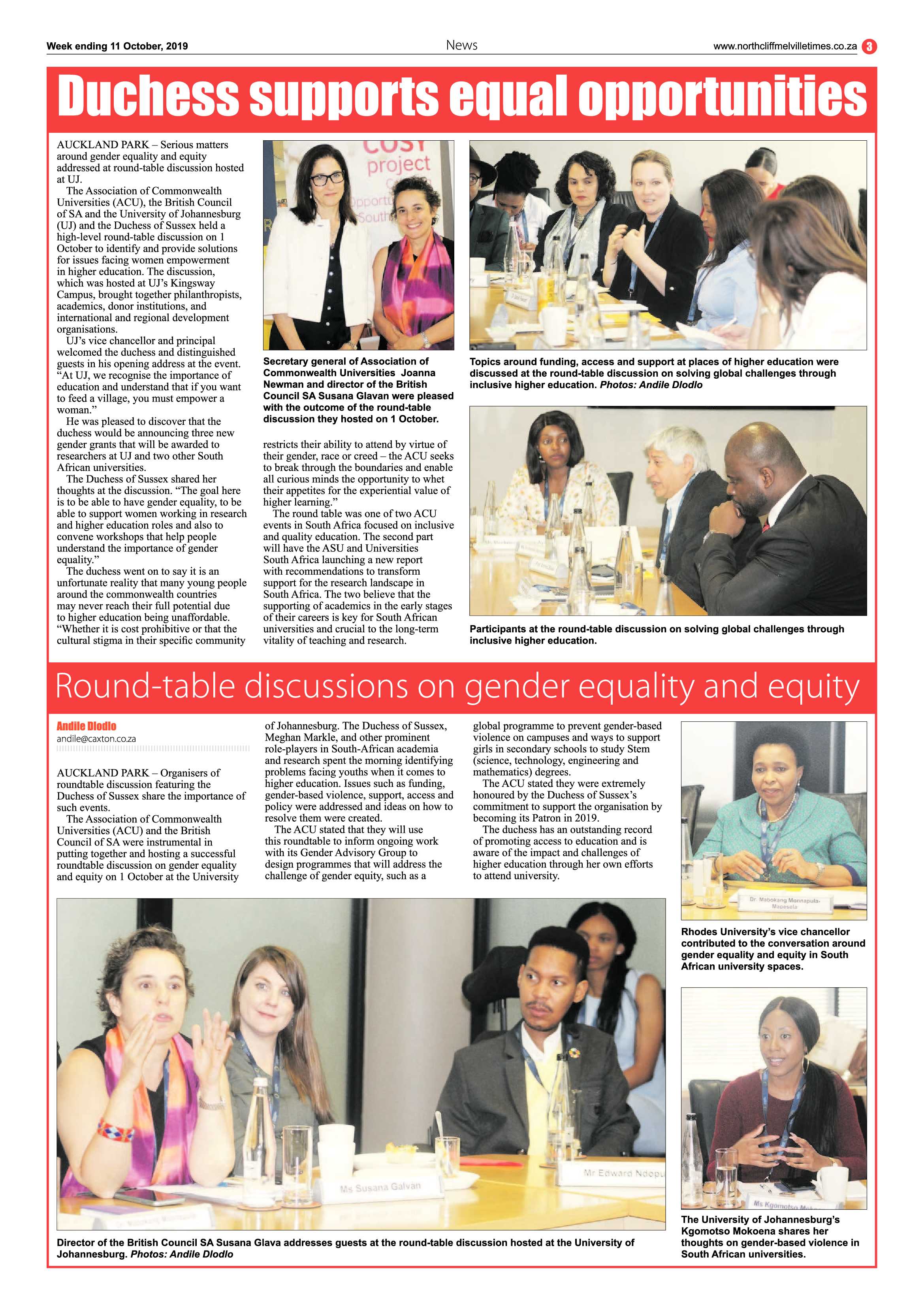 Northcliff Melville Times 11 October, 2019 page 3
