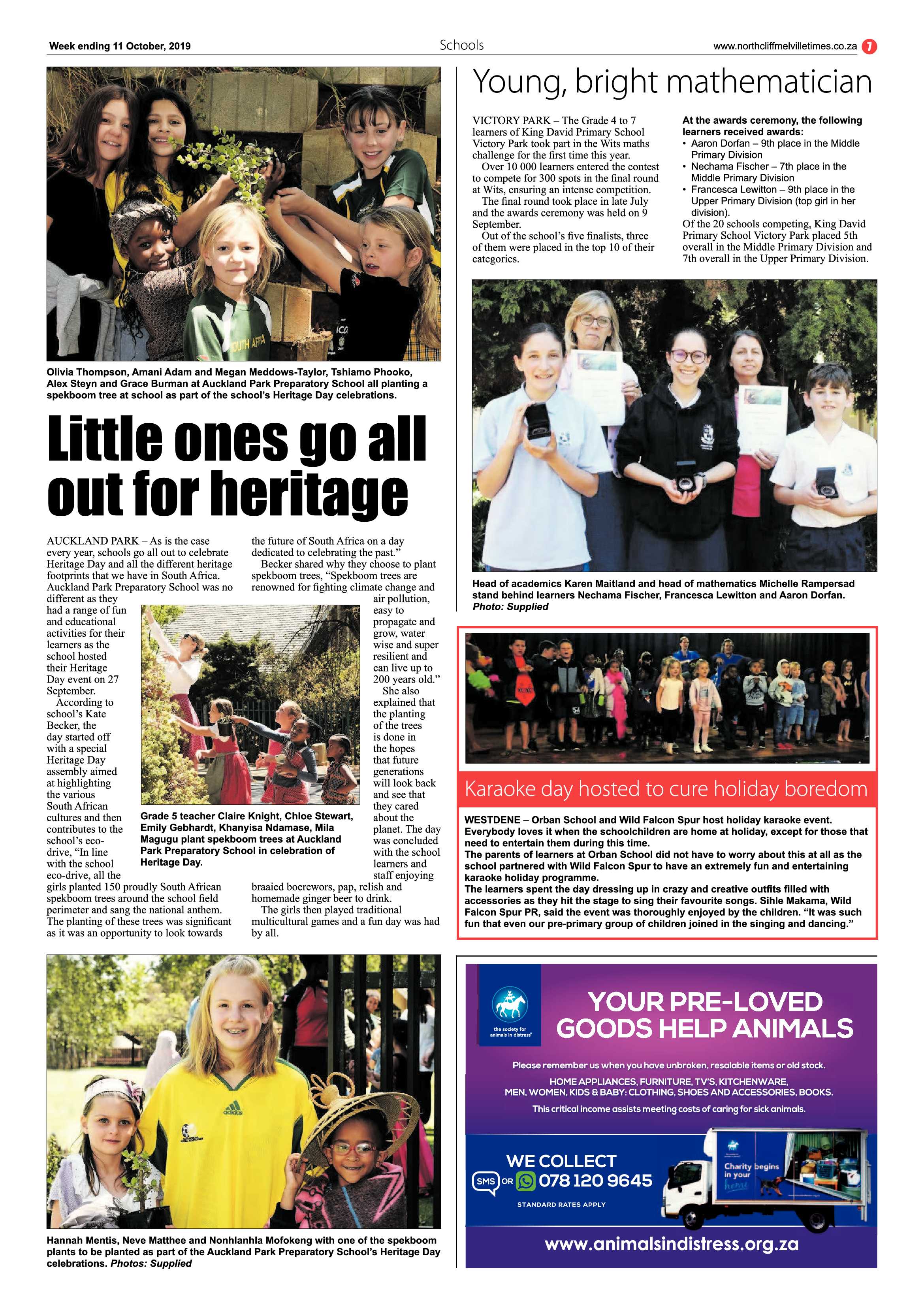 Northcliff Melville Times 11 October, 2019 page 7