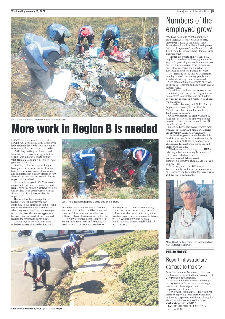 Northcliff Melville Times 12 January 2024 page 3