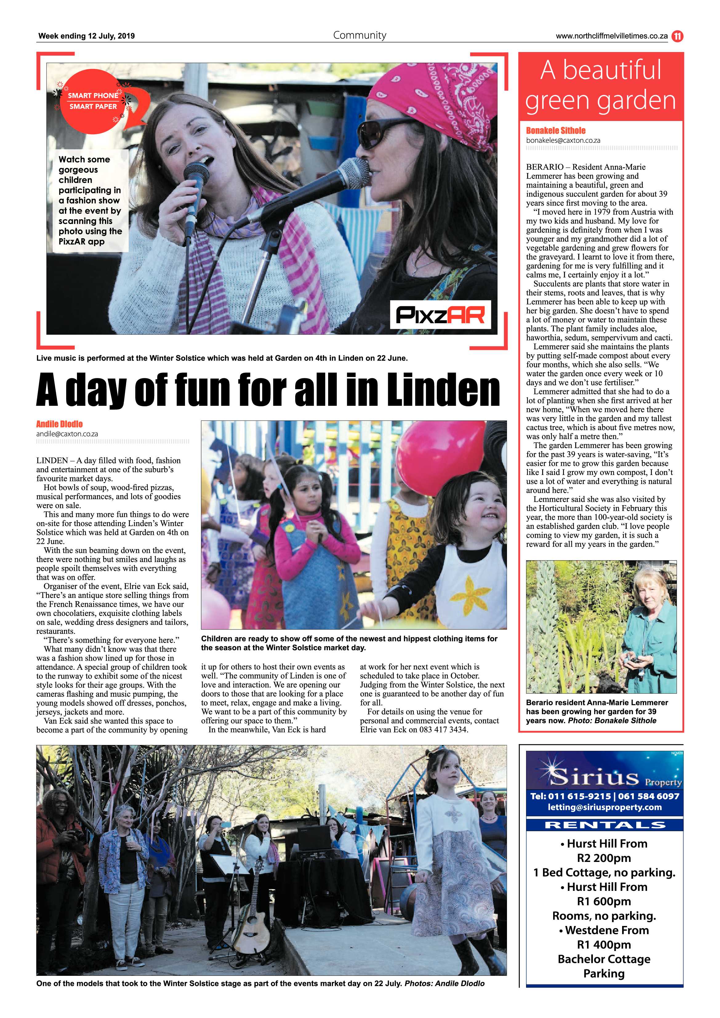 Northcliff Melville Times 12 July, 2019 page 11