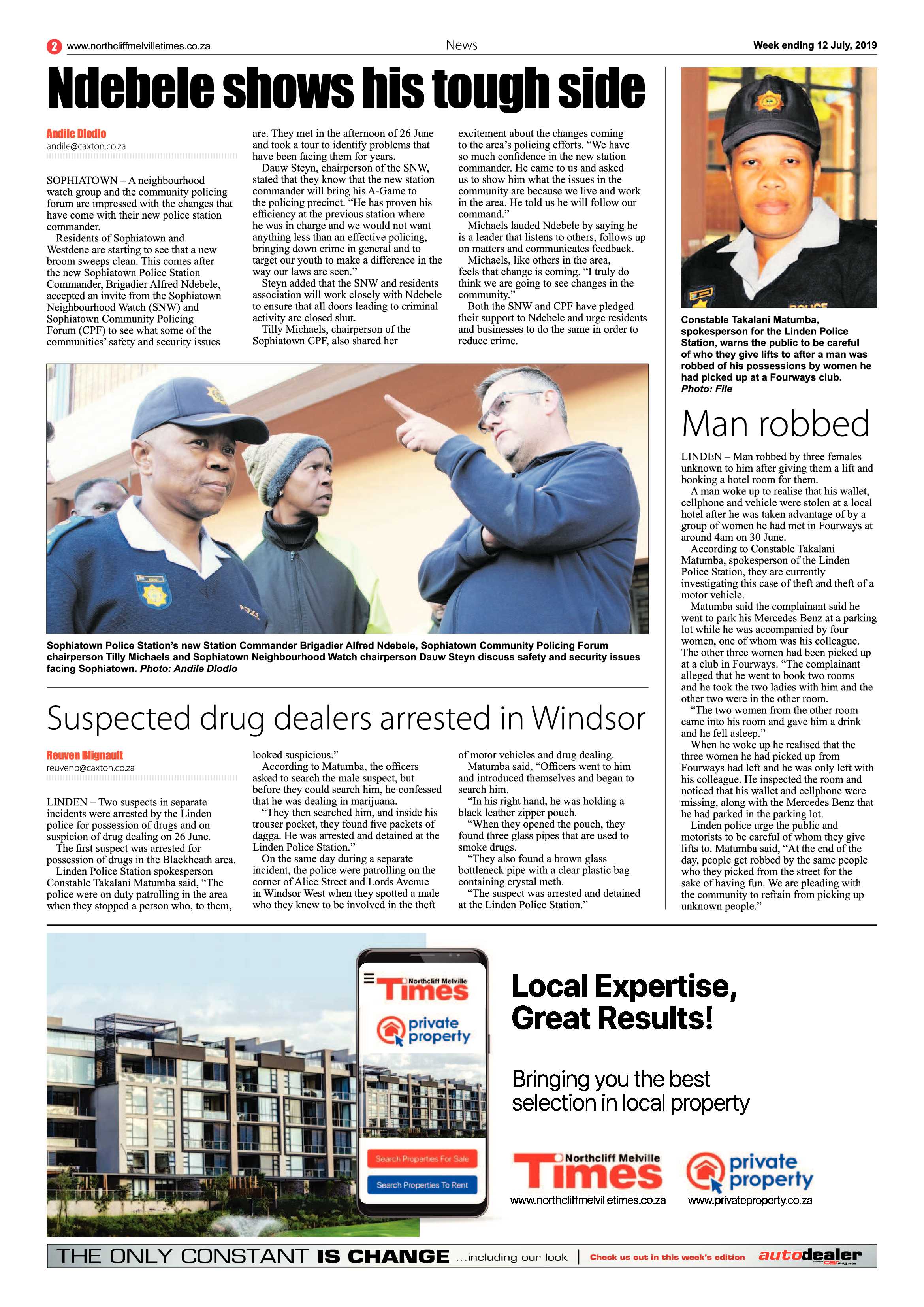 Northcliff Melville Times 12 July, 2019 page 2