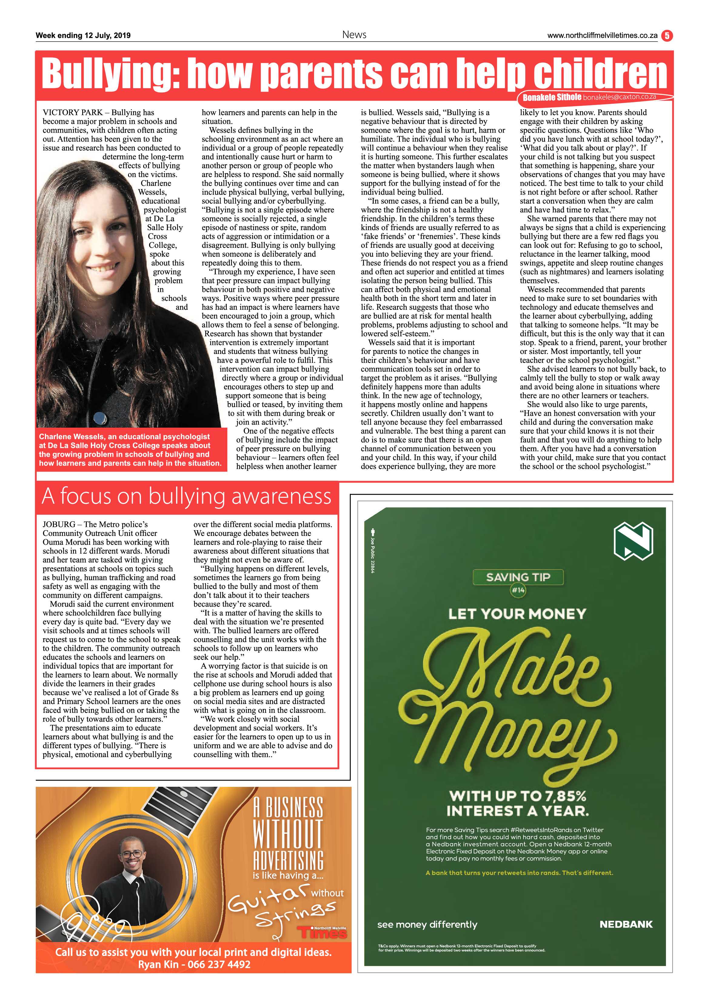 Northcliff Melville Times 12 July, 2019 page 5