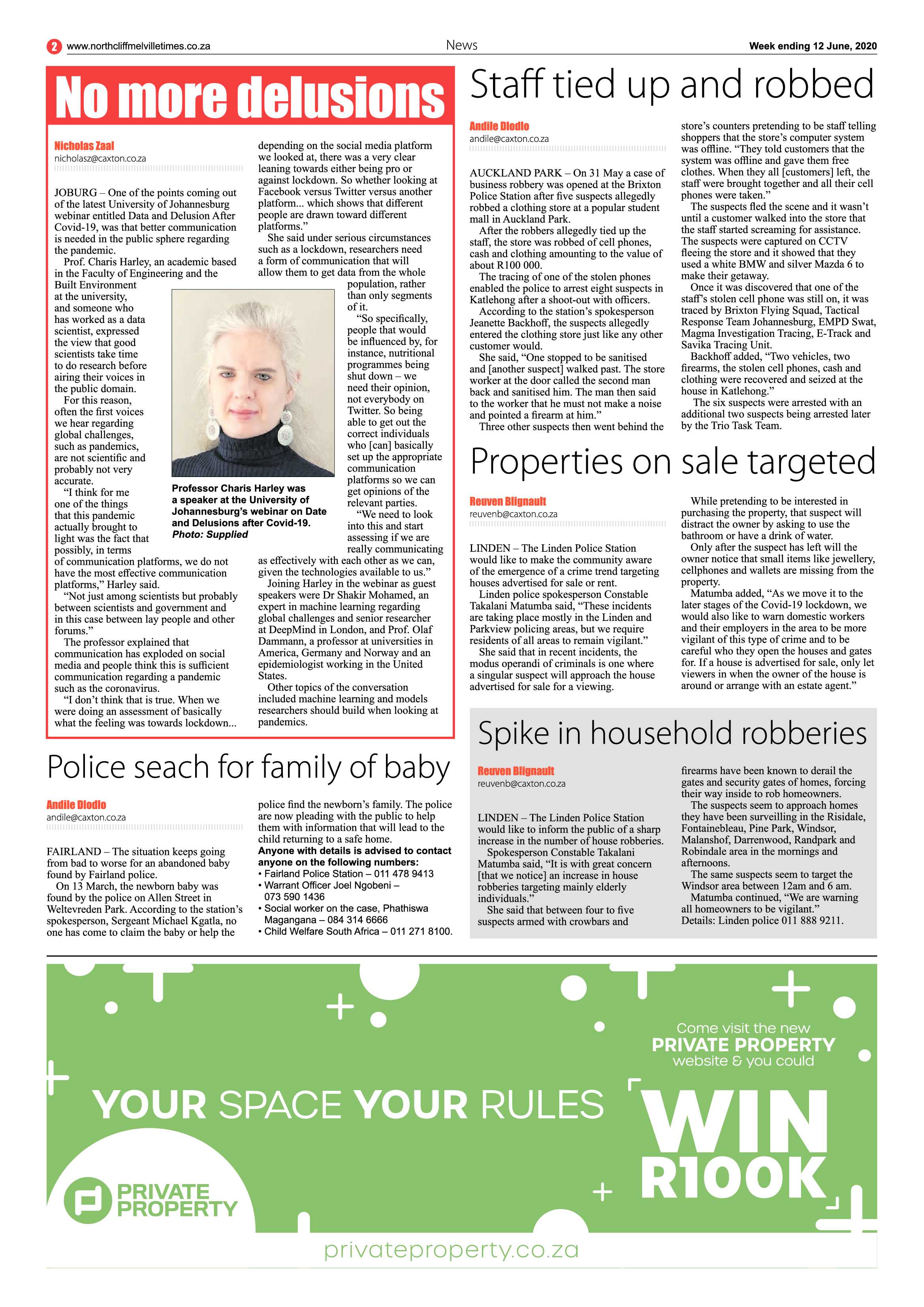Northcliff Melville Times 12 June 2020 page 2