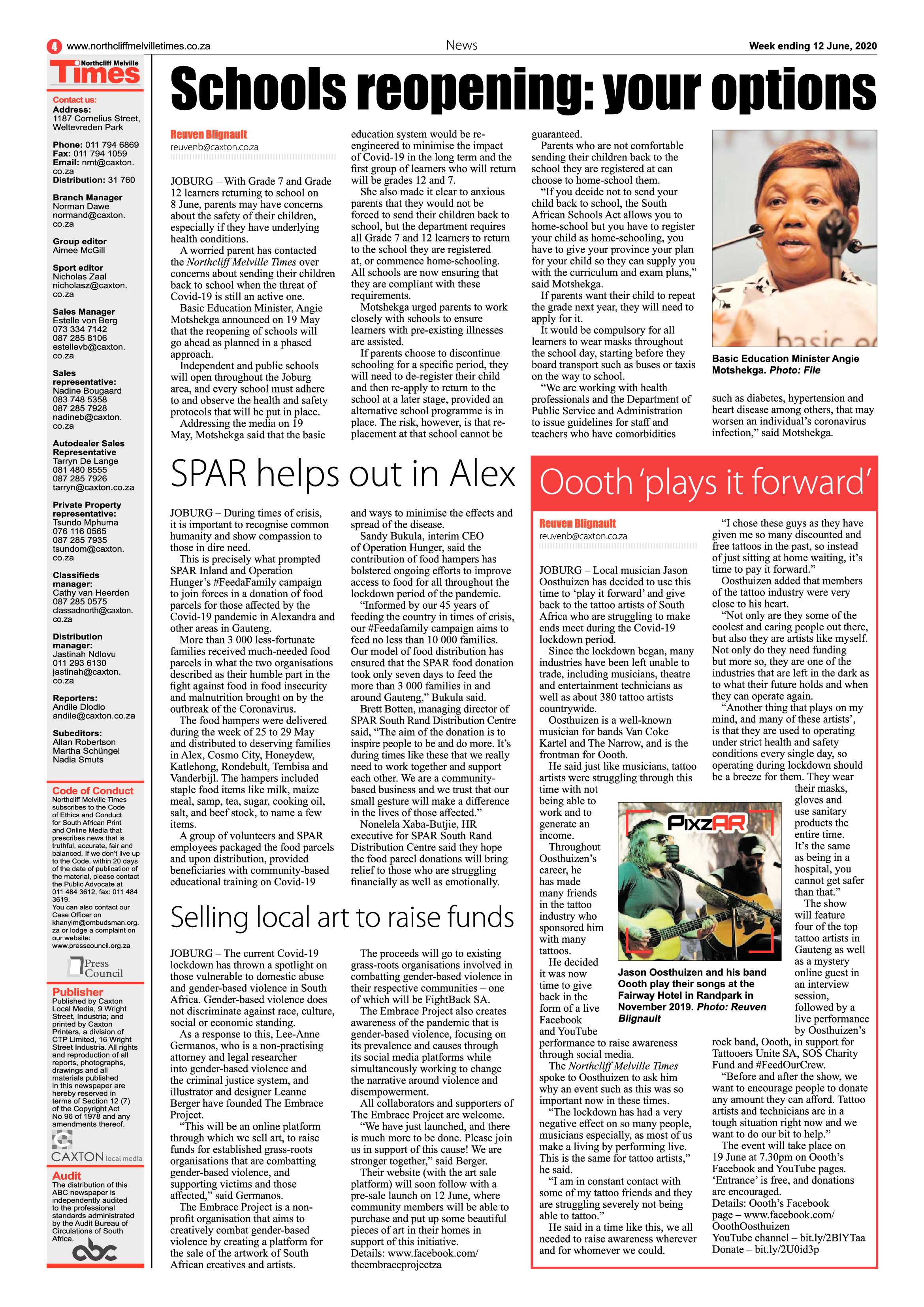 Northcliff Melville Times 12 June 2020 page 4