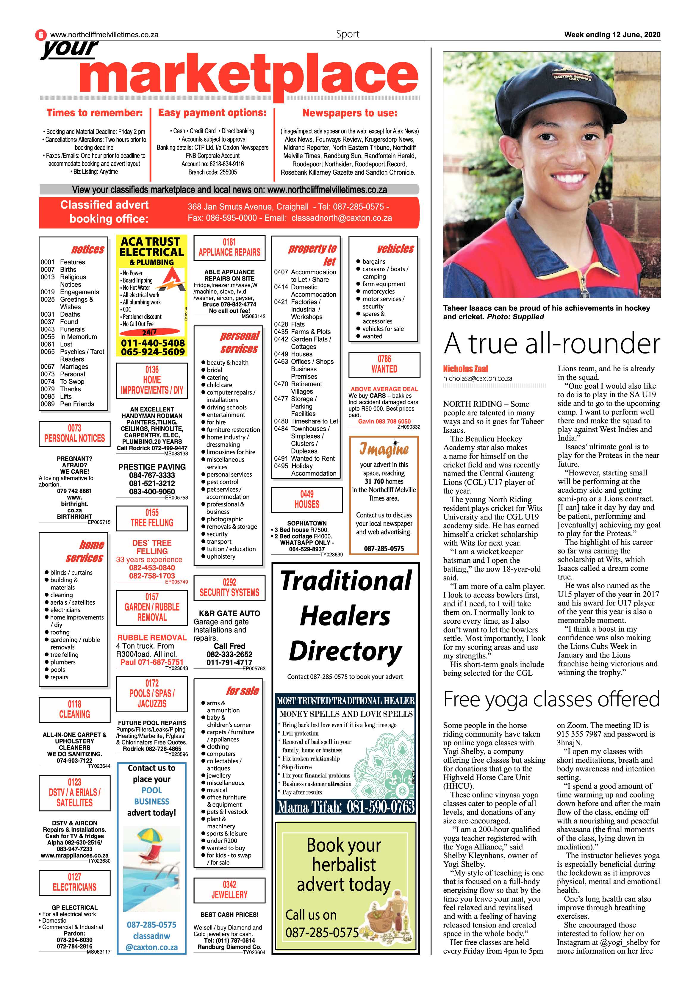 Northcliff Melville Times 12 June 2020 page 6