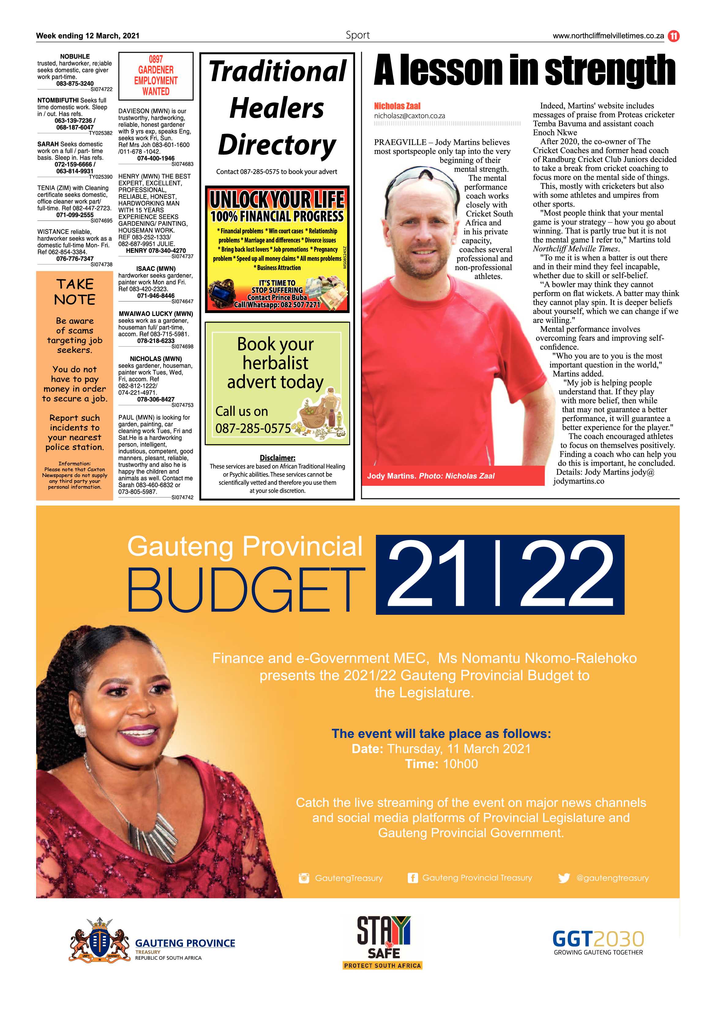 Northcliff Melville Times 12 March 2021 page 11