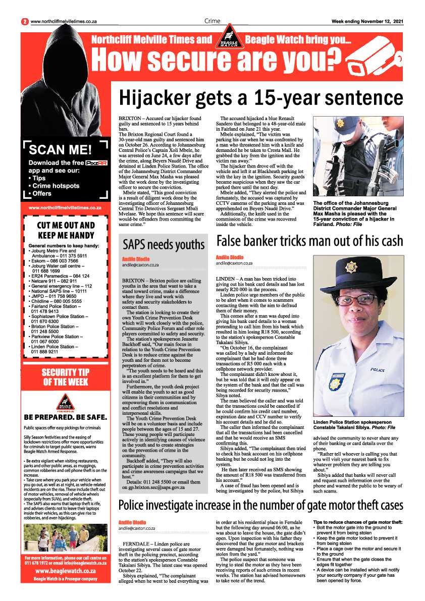 Northcliff Melville Times 12 November 2021 page 4