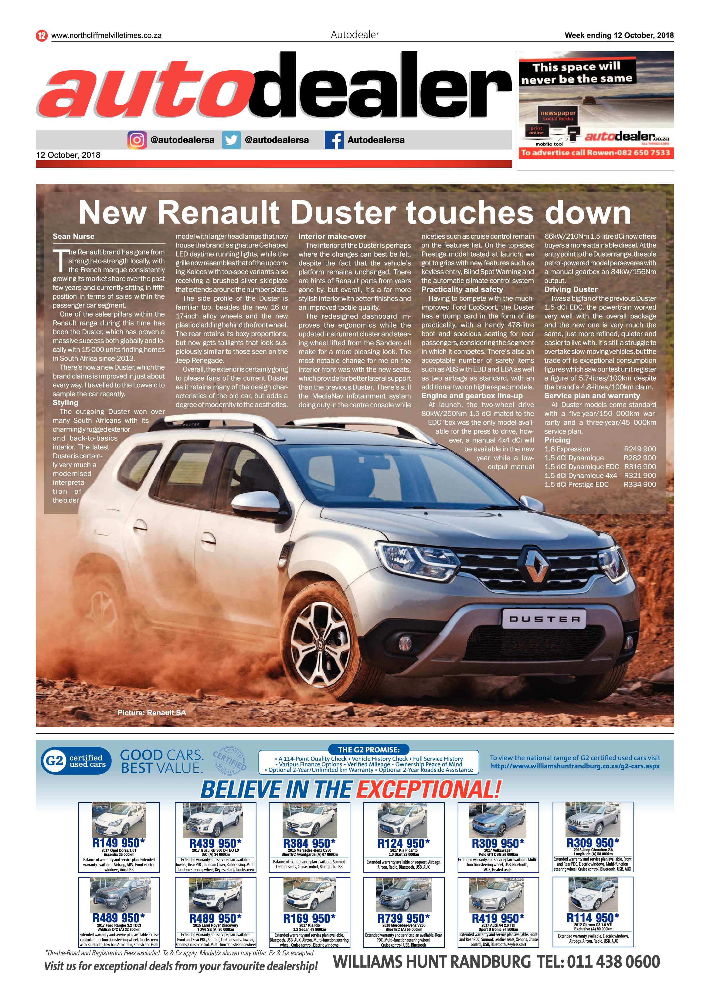 Northcliff Melville Times 12 October 2018 page 12
