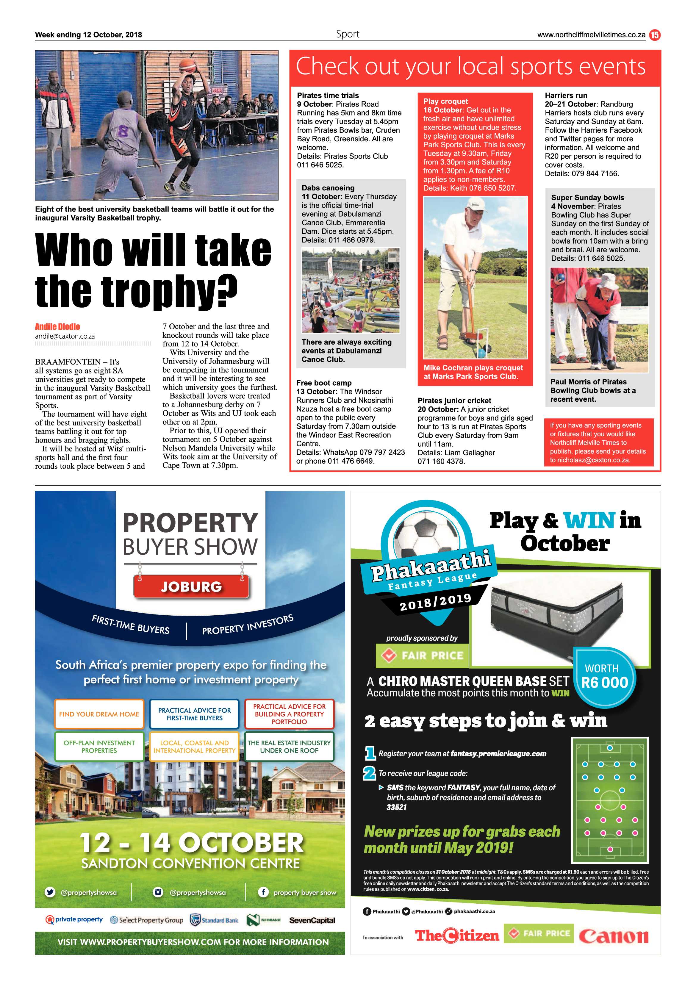 Northcliff Melville Times 12 October 2018 page 15