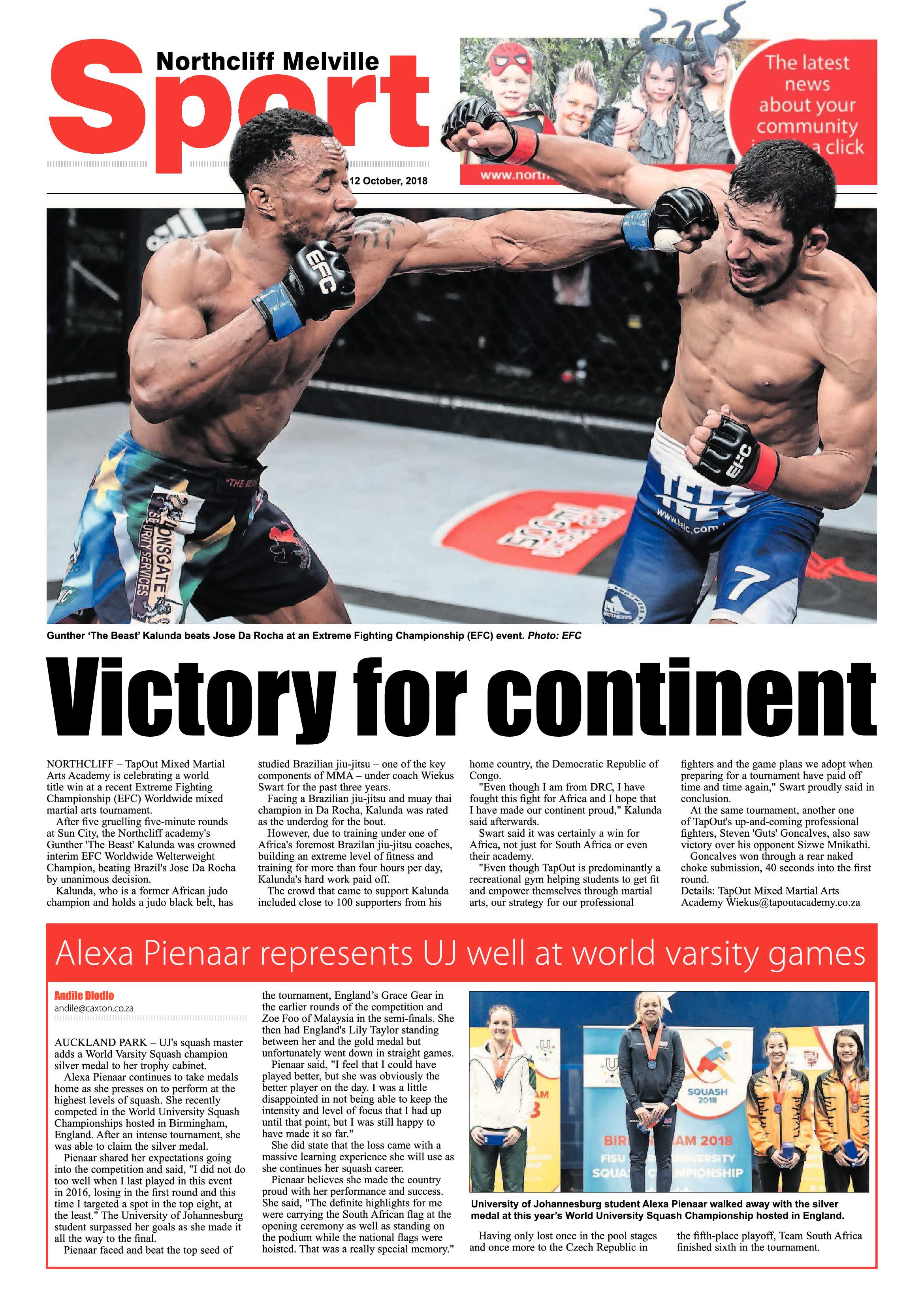 Northcliff Melville Times 12 October 2018 page 16