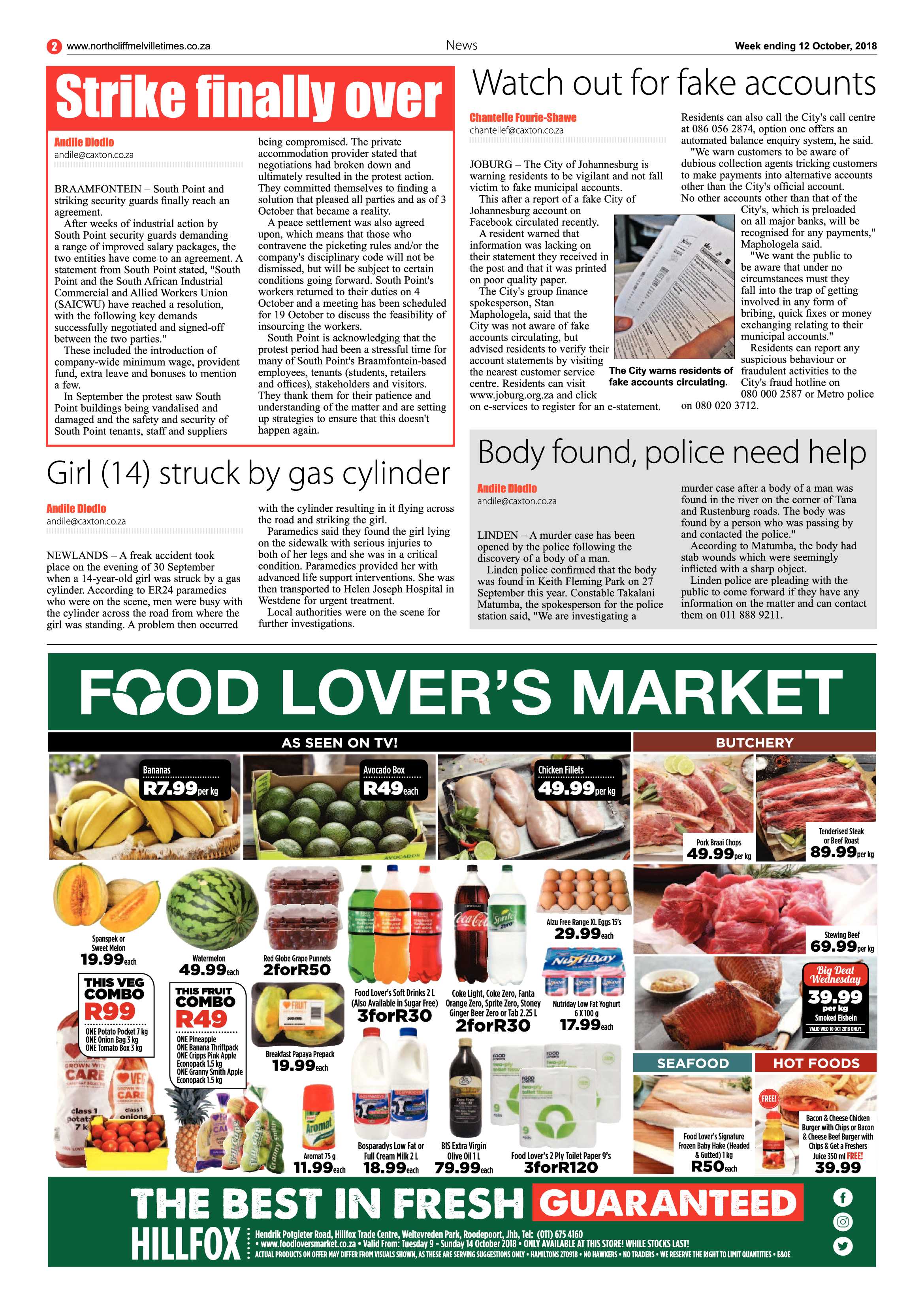 Northcliff Melville Times 12 October 2018 page 2