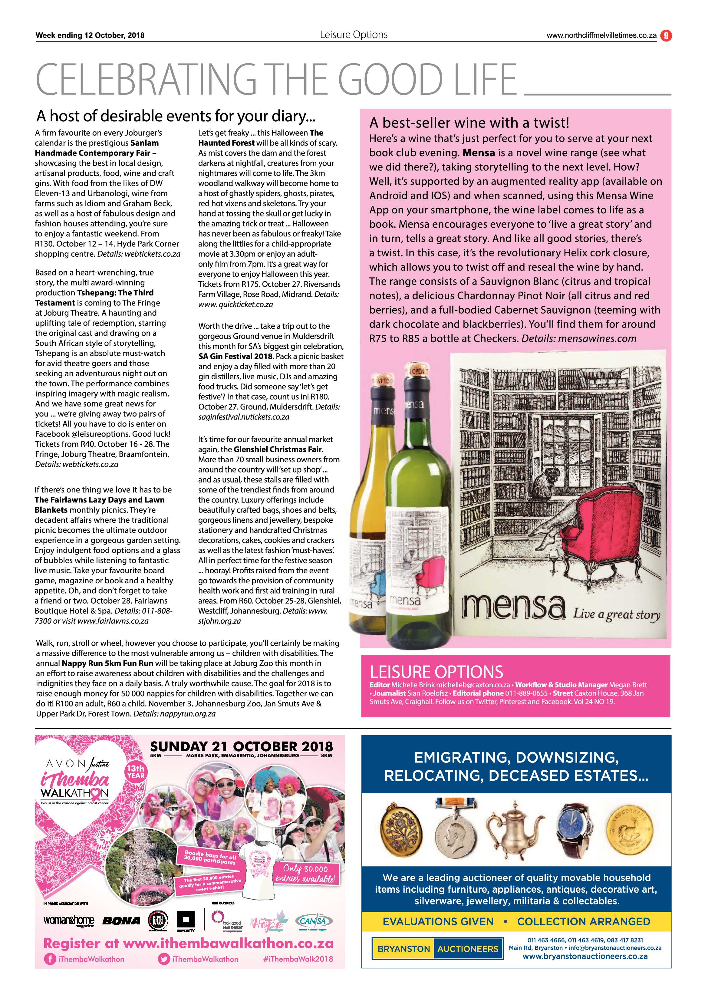 Northcliff Melville Times 12 October 2018 page 9
