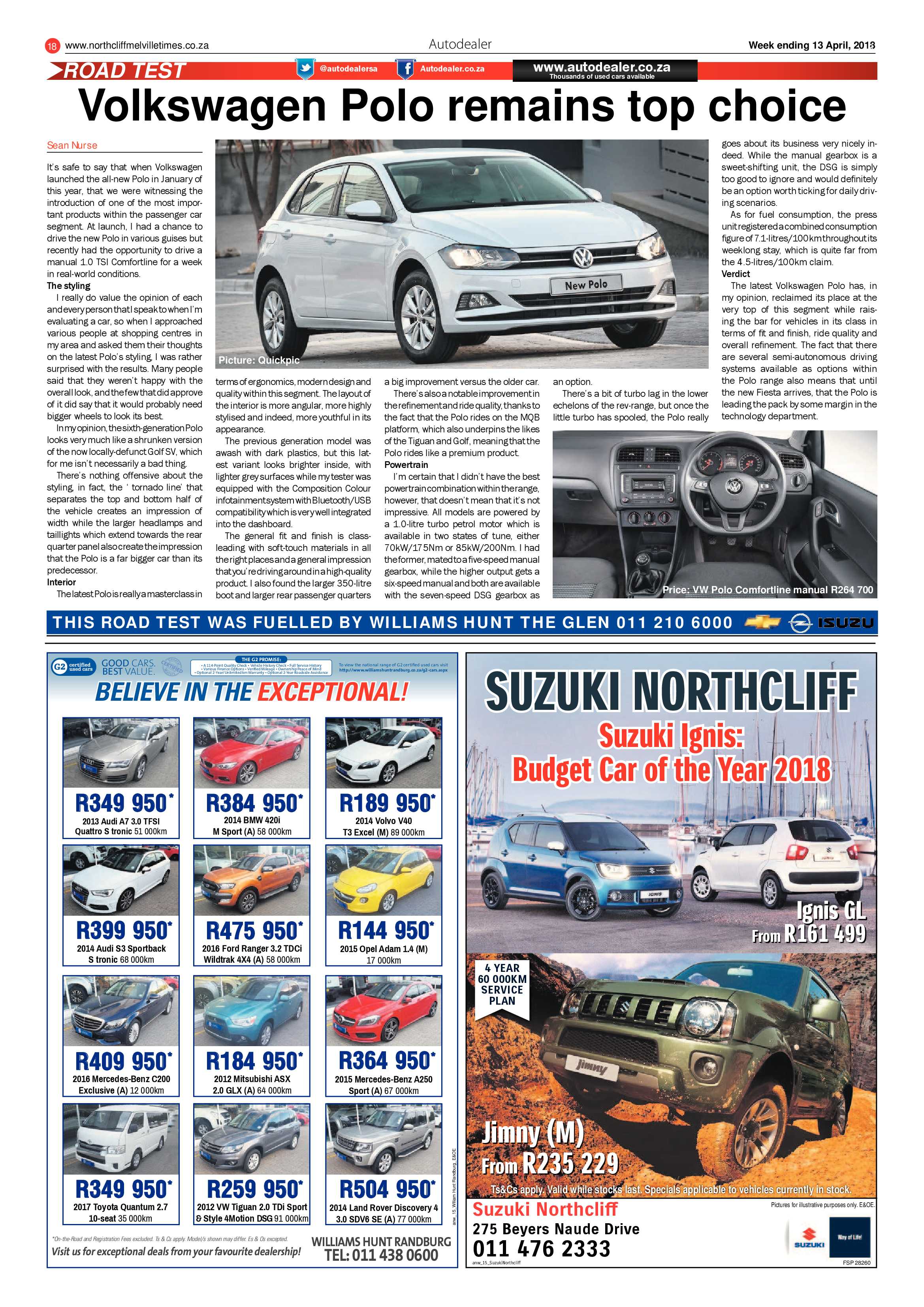 Northcliff Melville Times 13 April 2018 page 18