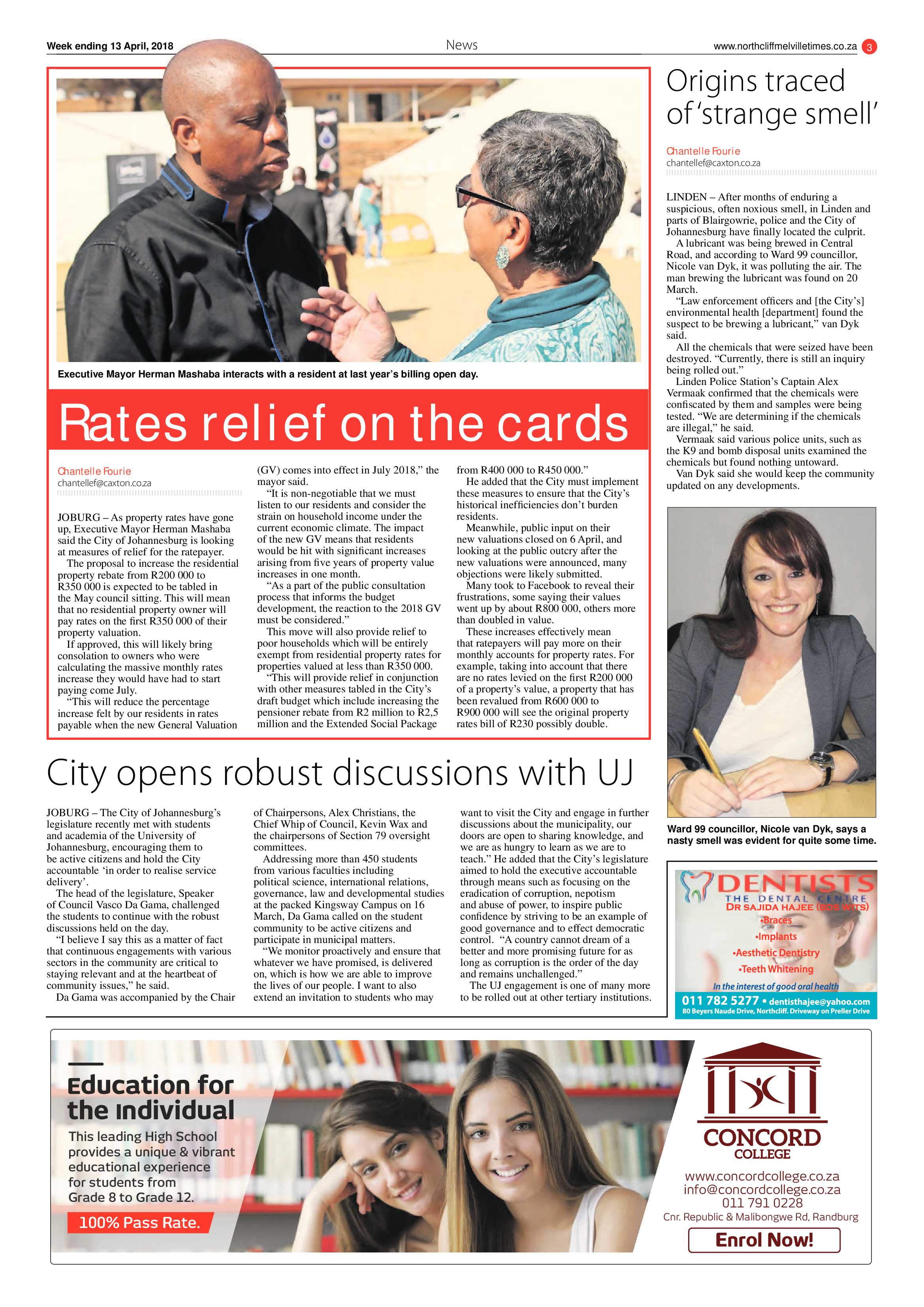 Northcliff Melville Times 13 April 2018 page 3