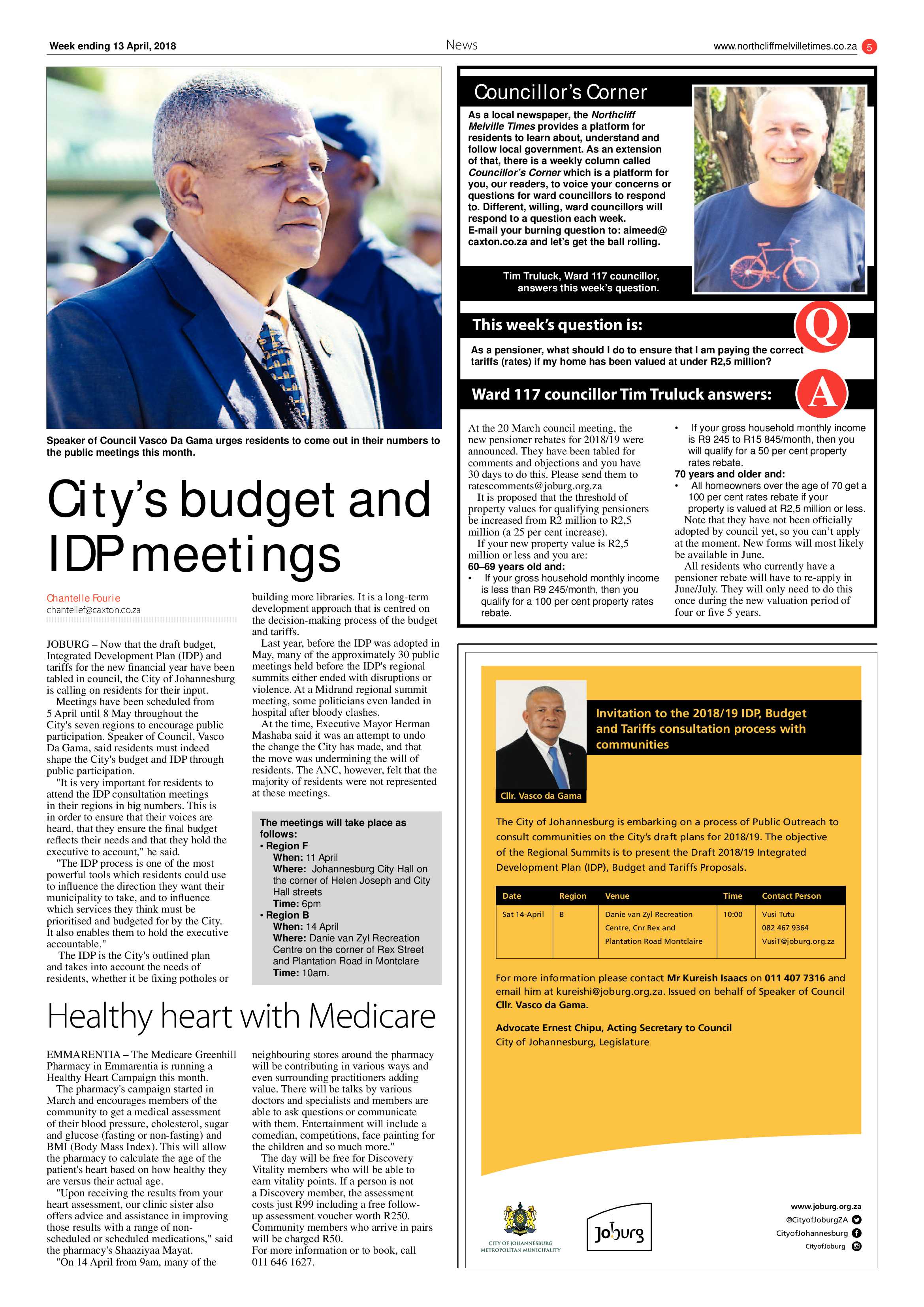 Northcliff Melville Times 13 April 2018 page 5