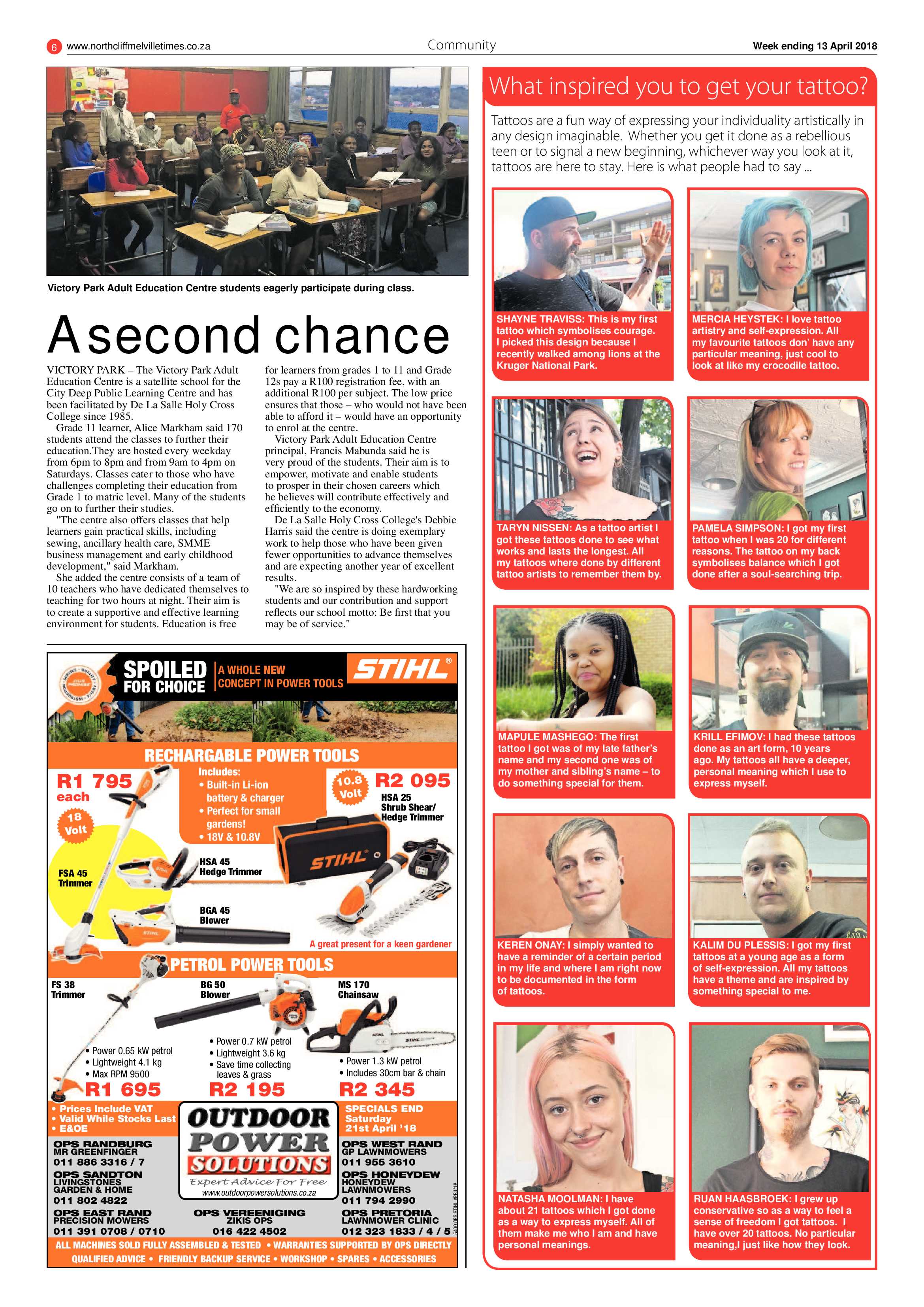 Northcliff Melville Times 13 April 2018 page 6