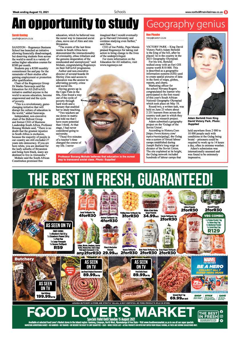 Northcliff Melville Times 13 August 2021 page 5