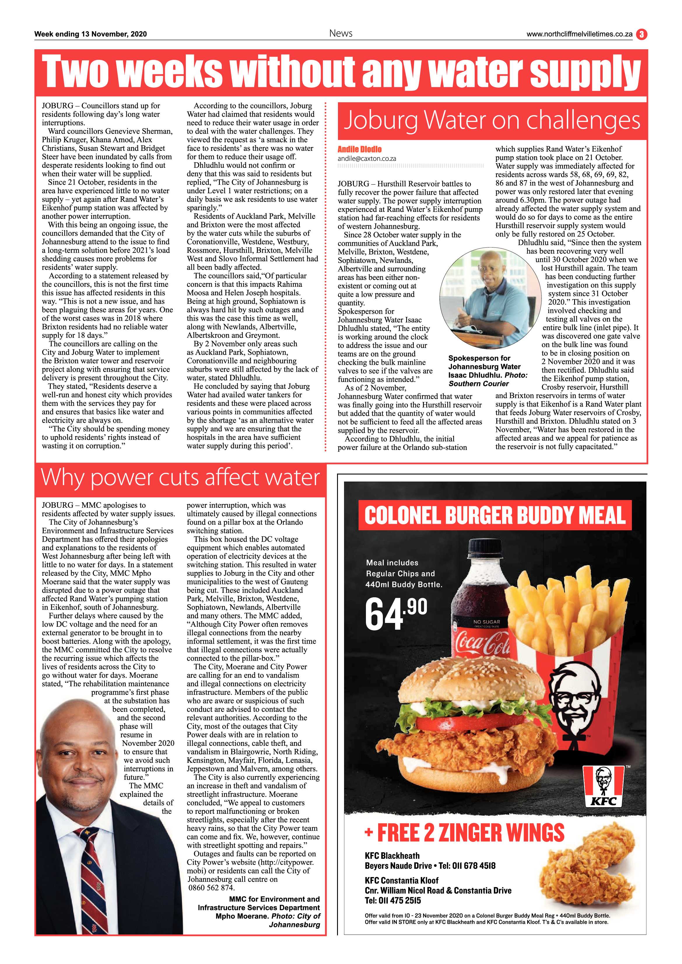 Northcliff Melville Times 13 November 2020 page 3
