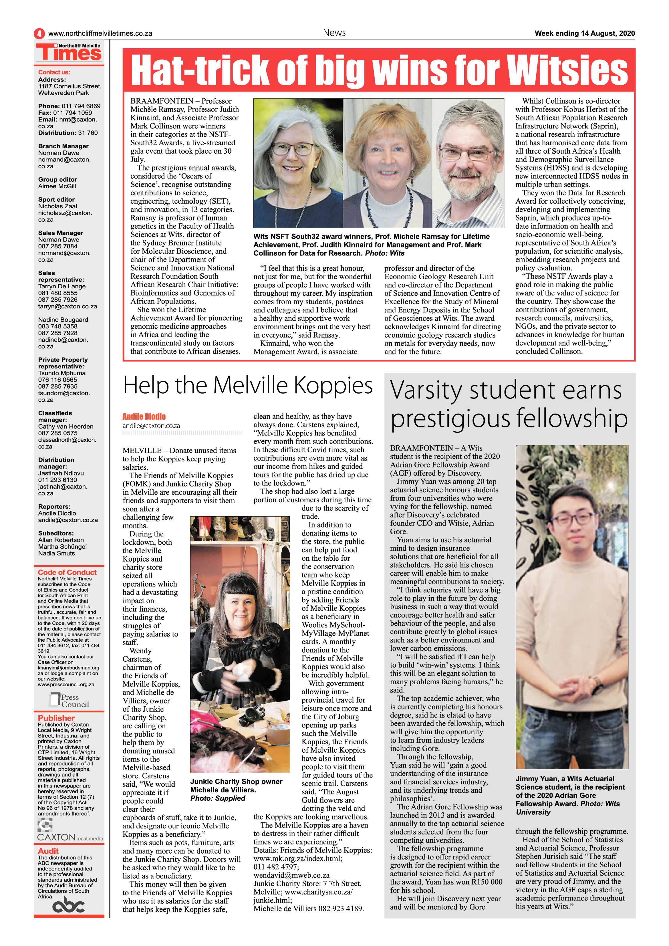 Norhcliff Melville Times 14 August 2020 page 4