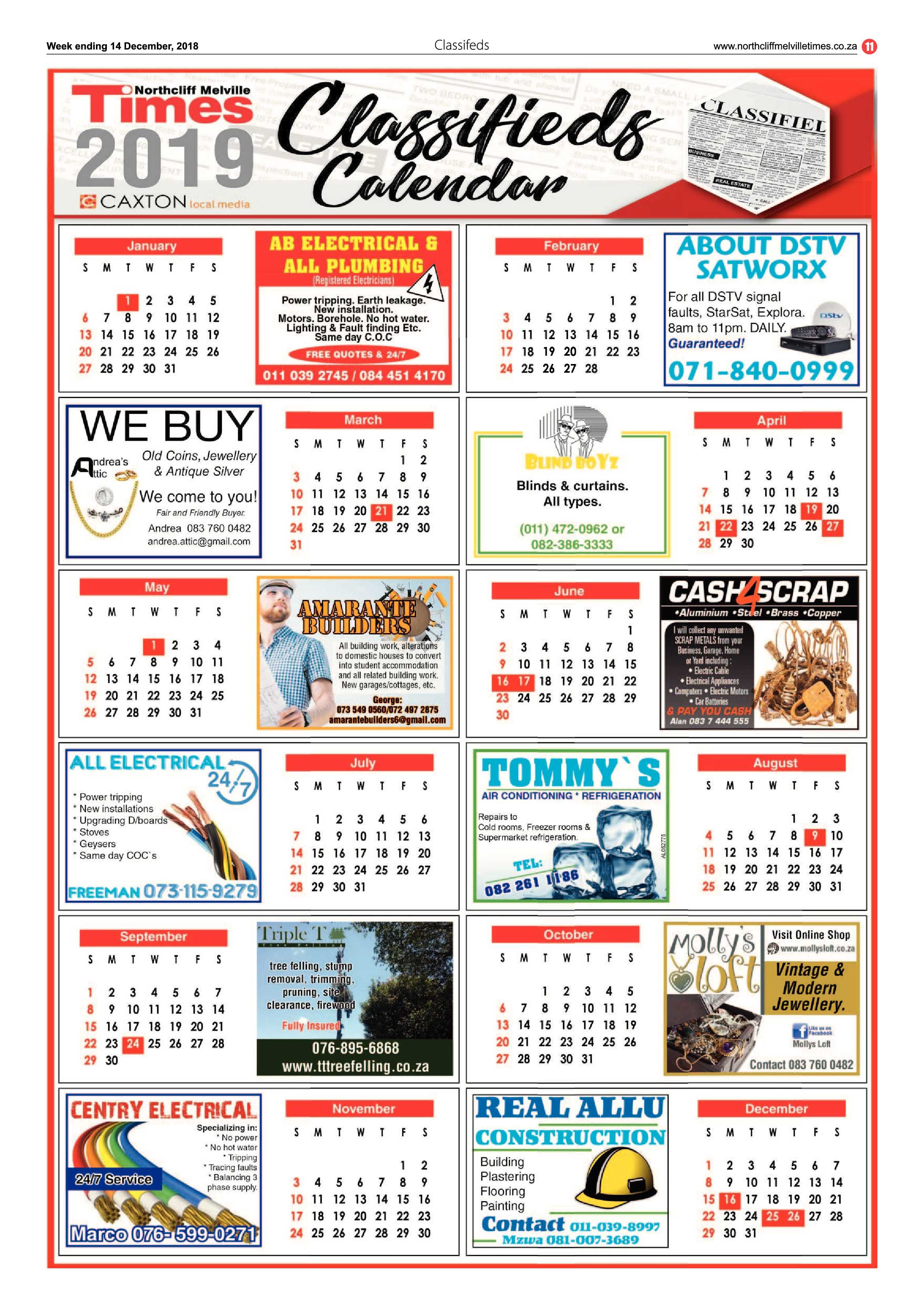 Northcliff Melville Times 14 December 2018 page 11