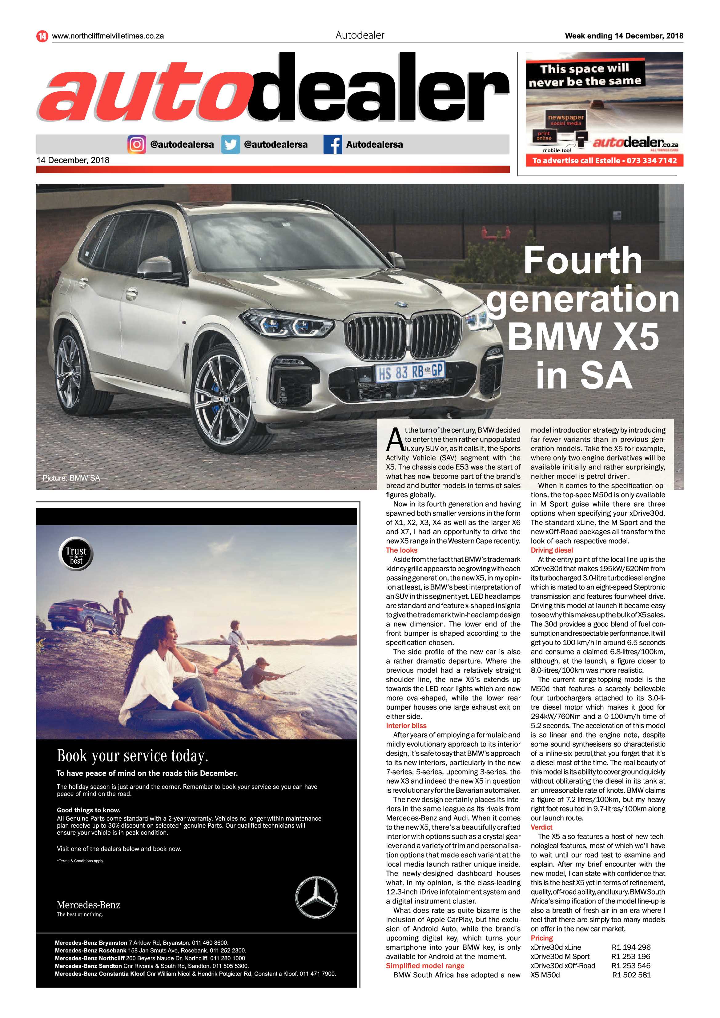Northcliff Melville Times 14 December 2018 page 14
