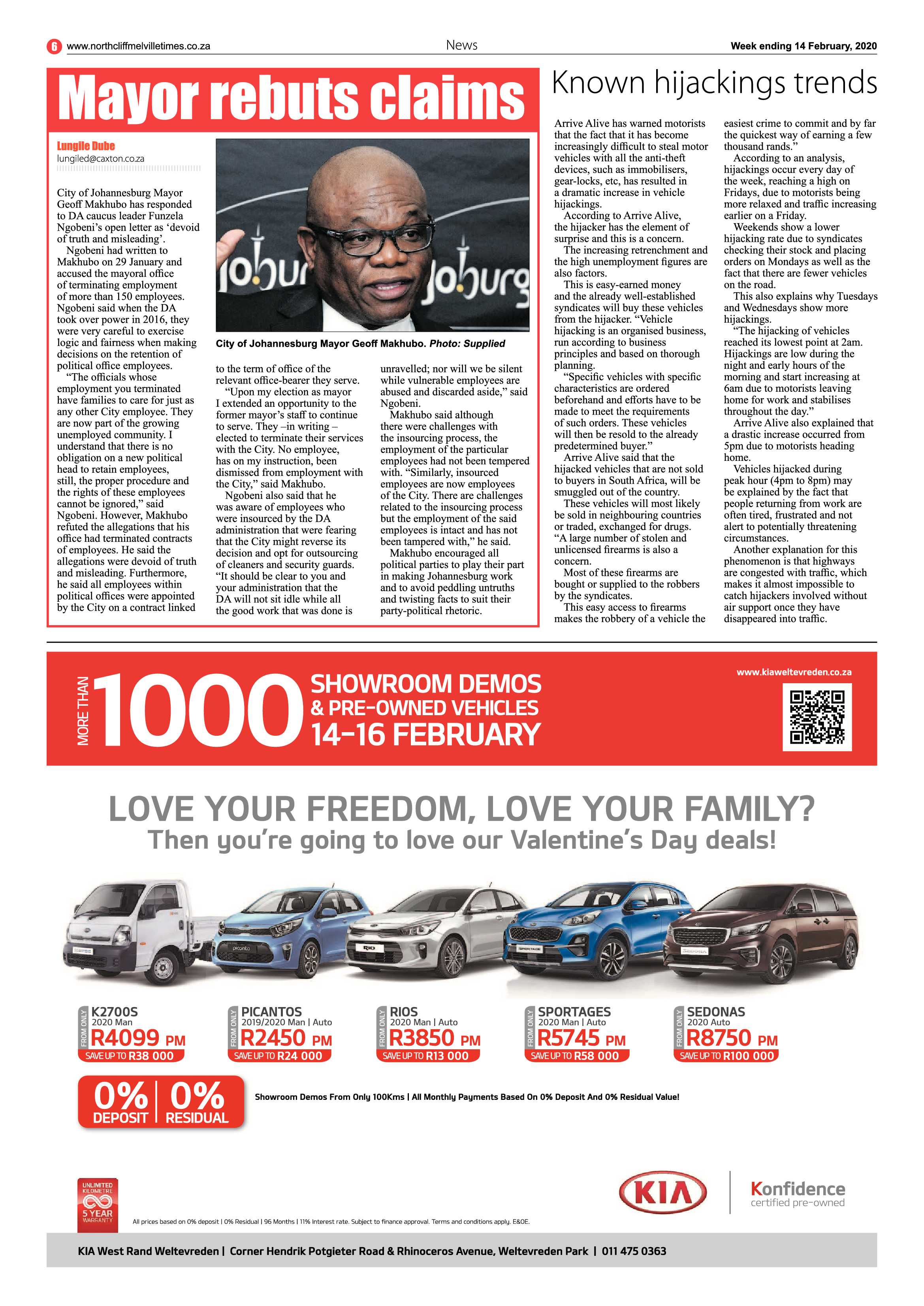 Northcliff Melville Times 14 February 2020 page 6