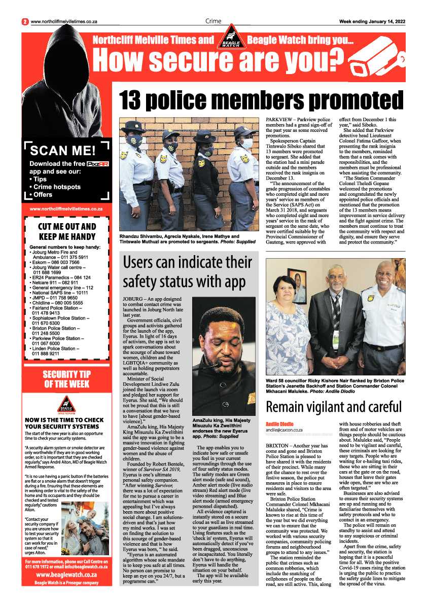 Northcliff Melville Times 14 January 2022 page 2