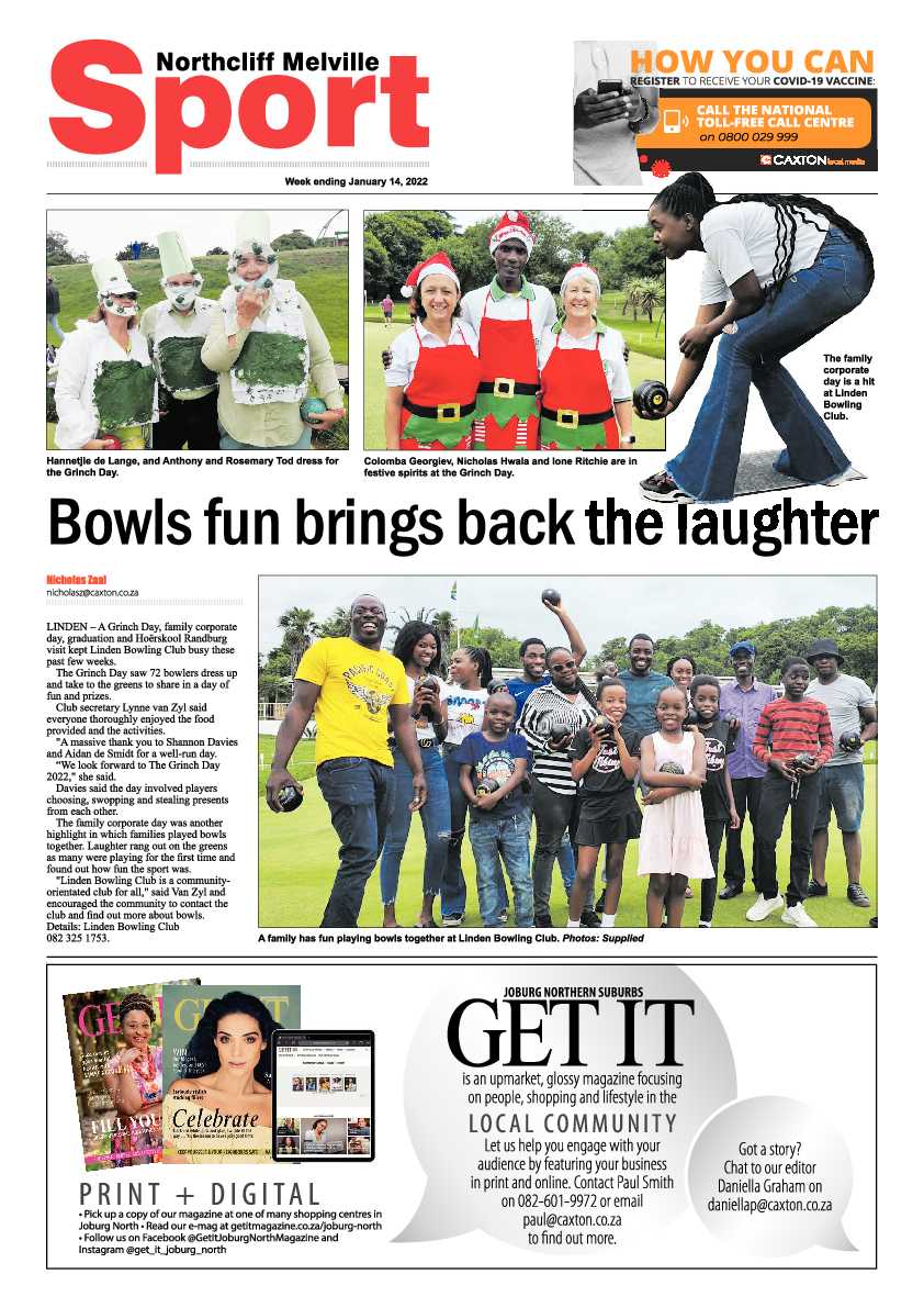 Northcliff Melville Times 14 January 2022 page 8