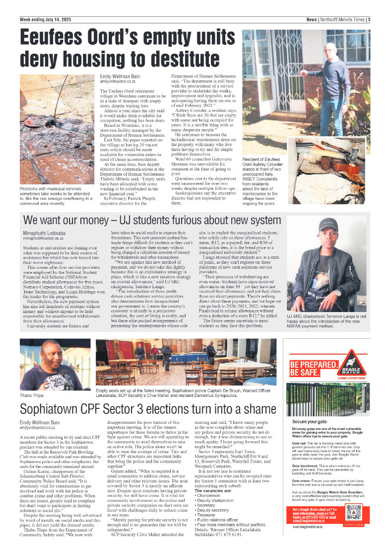 Northcliff Melville Times 14 July 2023 page 3