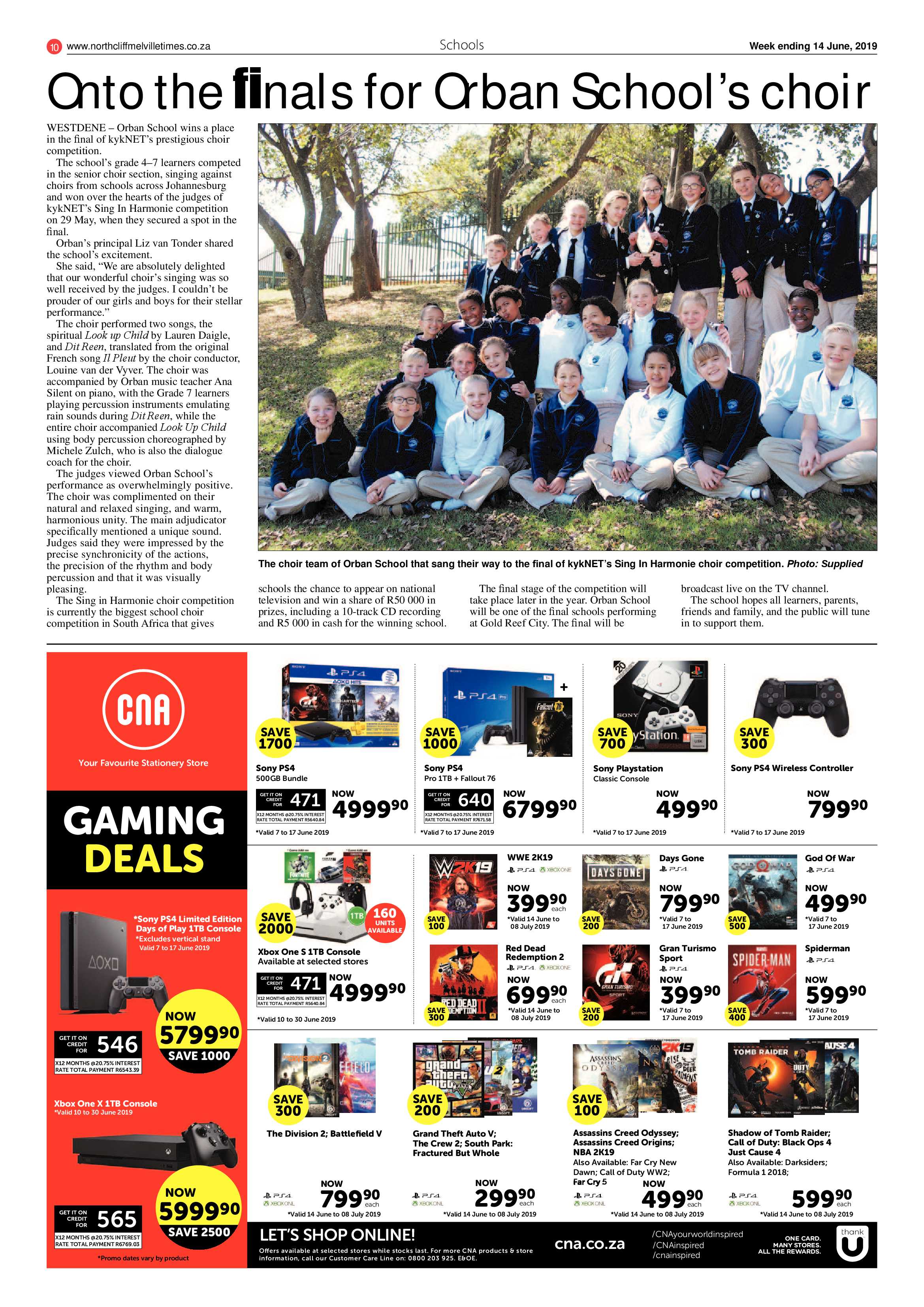 Northcliff Melville Times 14 June, 2019 page 10