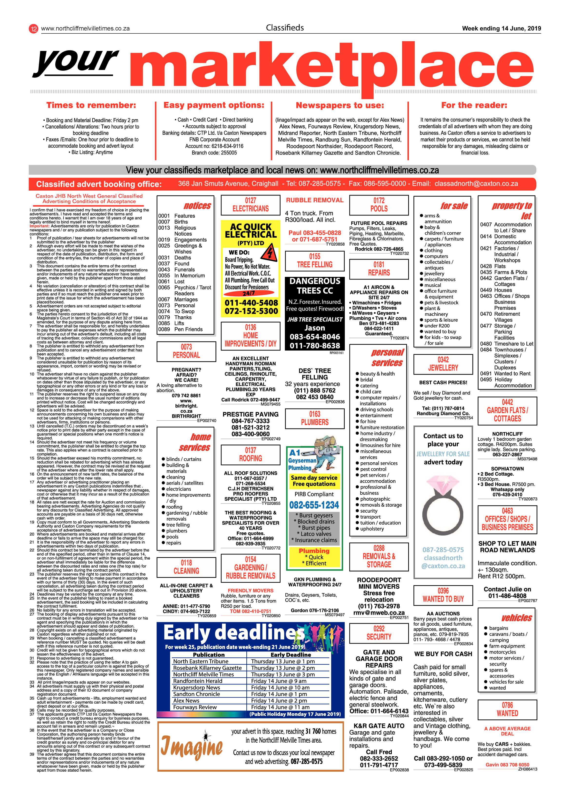 Northcliff Melville Times 14 June, 2019 page 12