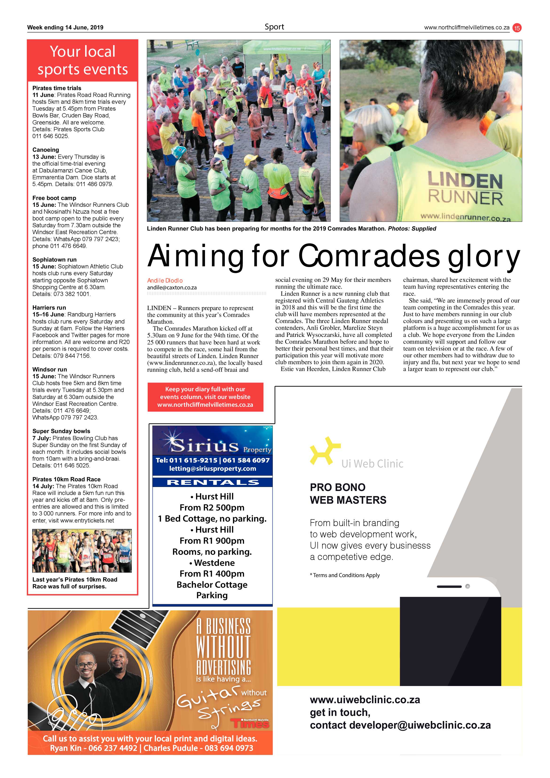 Northcliff Melville Times 14 June, 2019 page 15